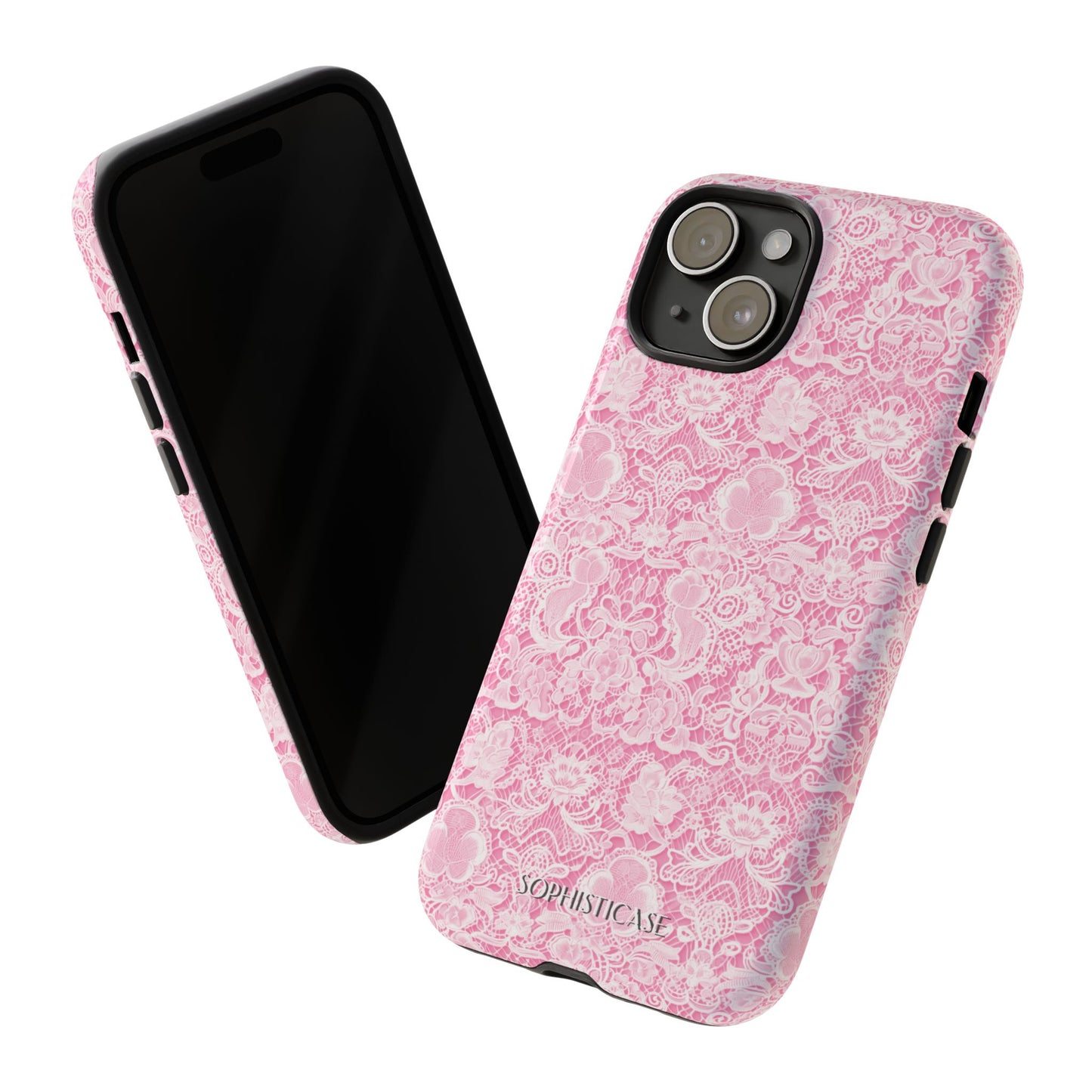 Luxe Lace in Pink - Tough Phone Case