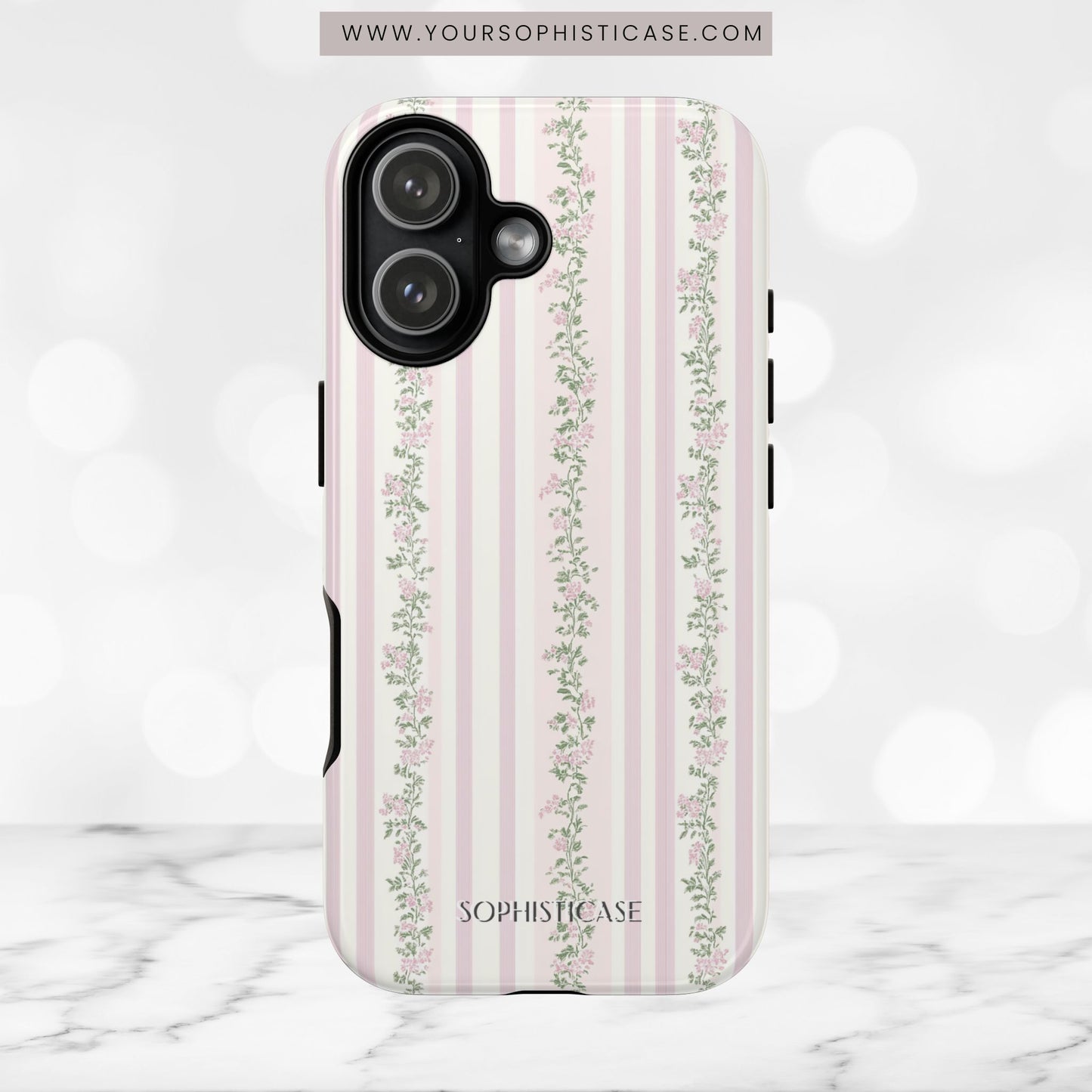 The Sweetest Thing in Coquette Rose Vine - iPhone Case