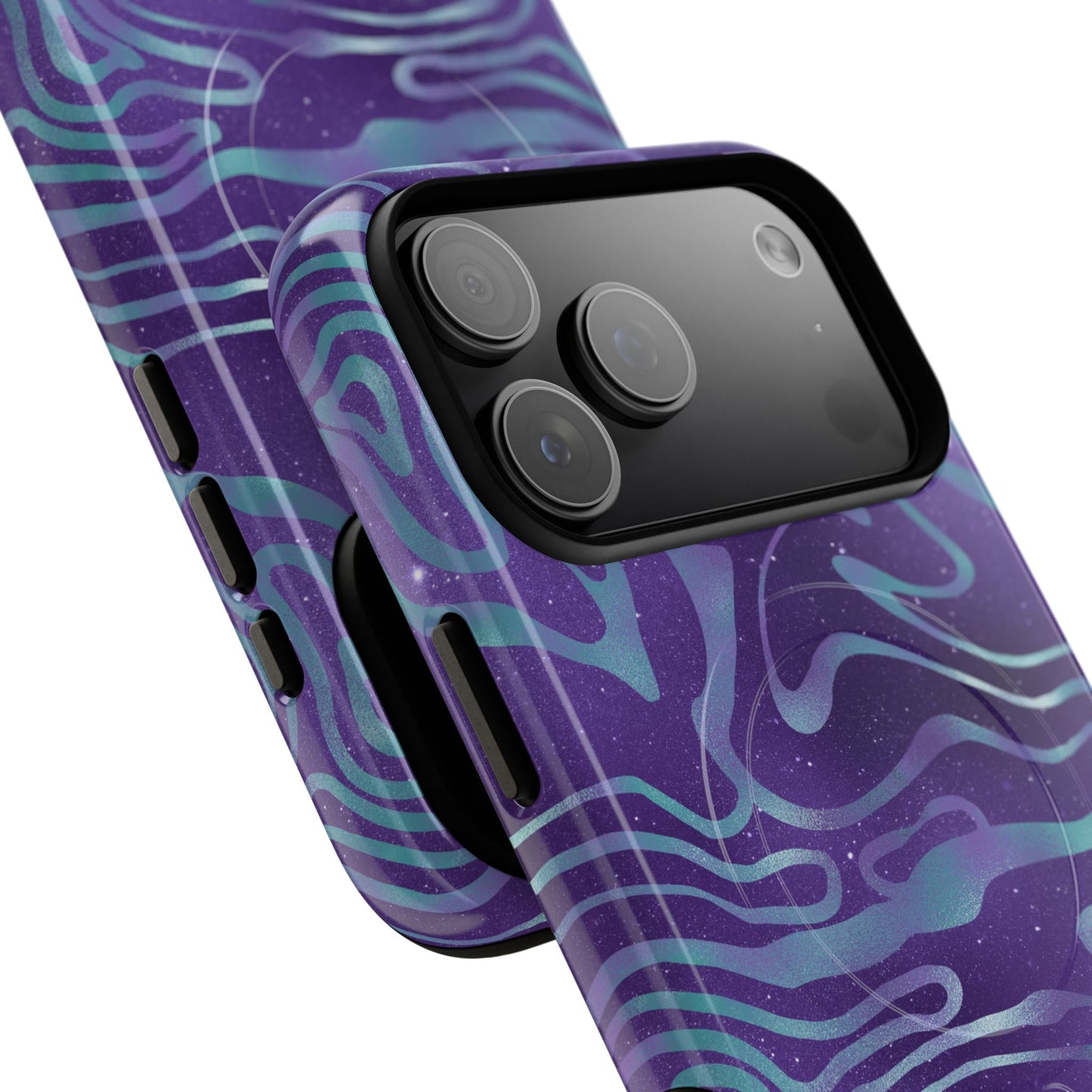 Cosmic Gold in Blue & Purple - iPhone Magsafe Case