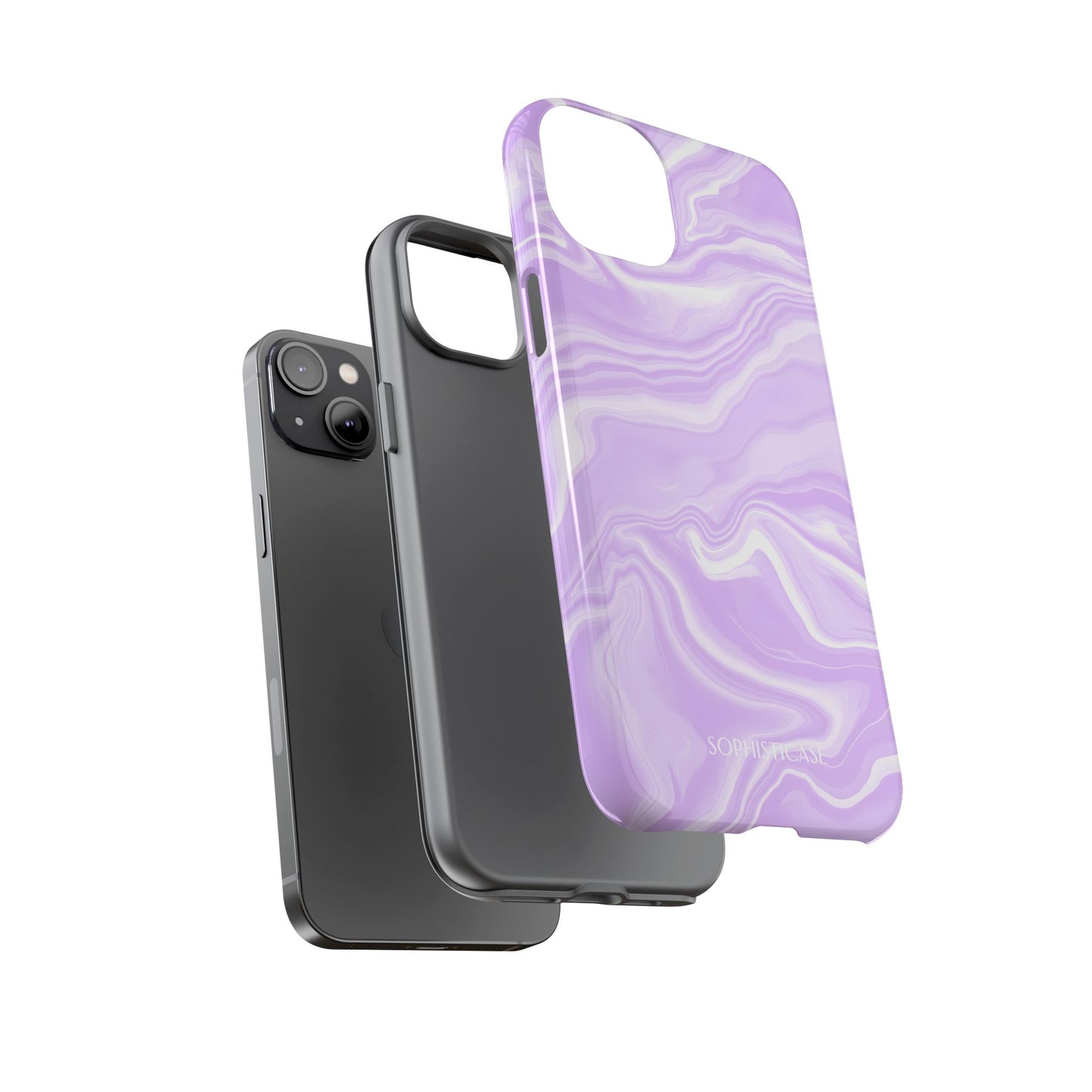 Liquid Dreams in Light Purple - iPhone Case