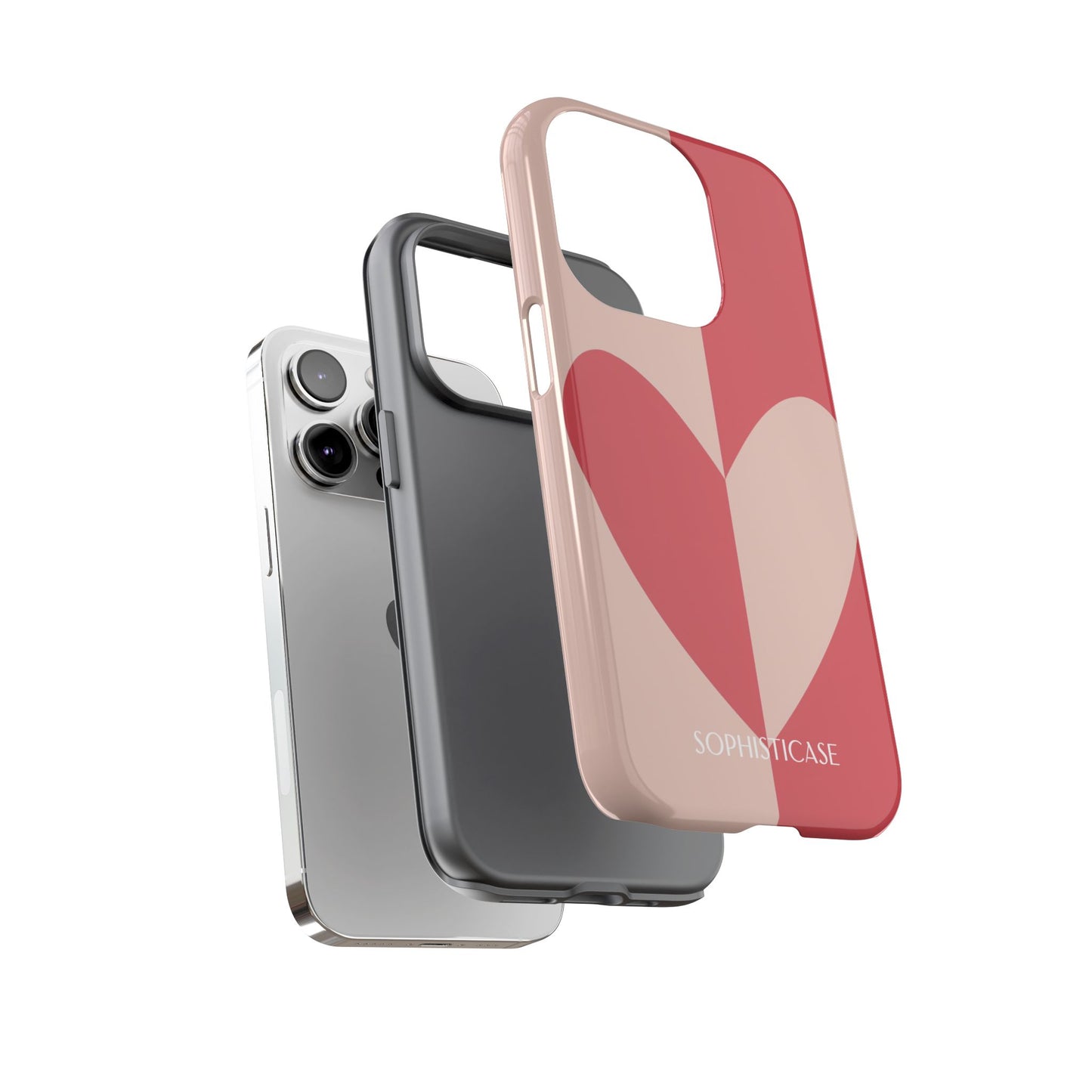 Be Mine in Red and Brown - iPhone Case