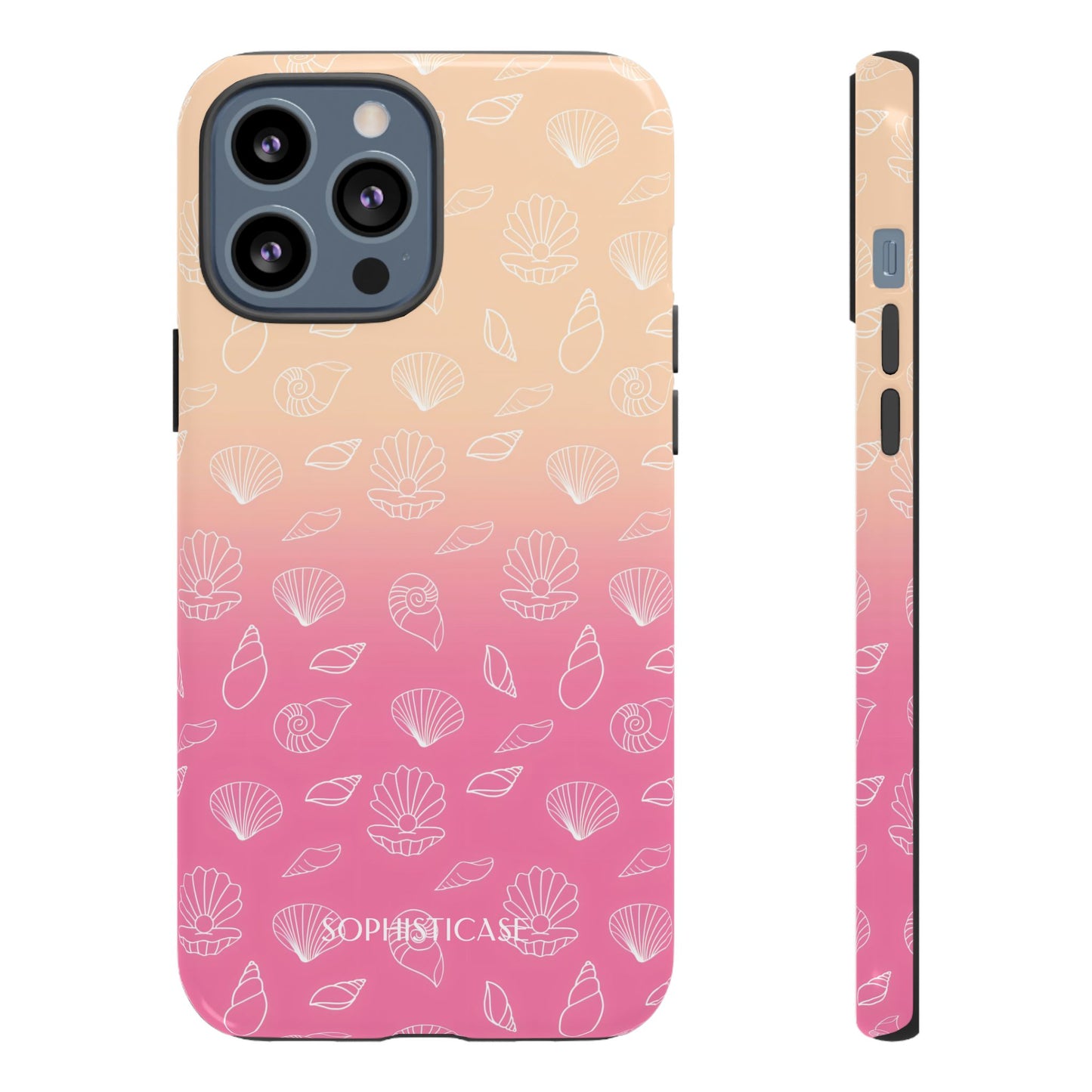 Seashell Society in Sandy Pink Sunset - iPhone Case