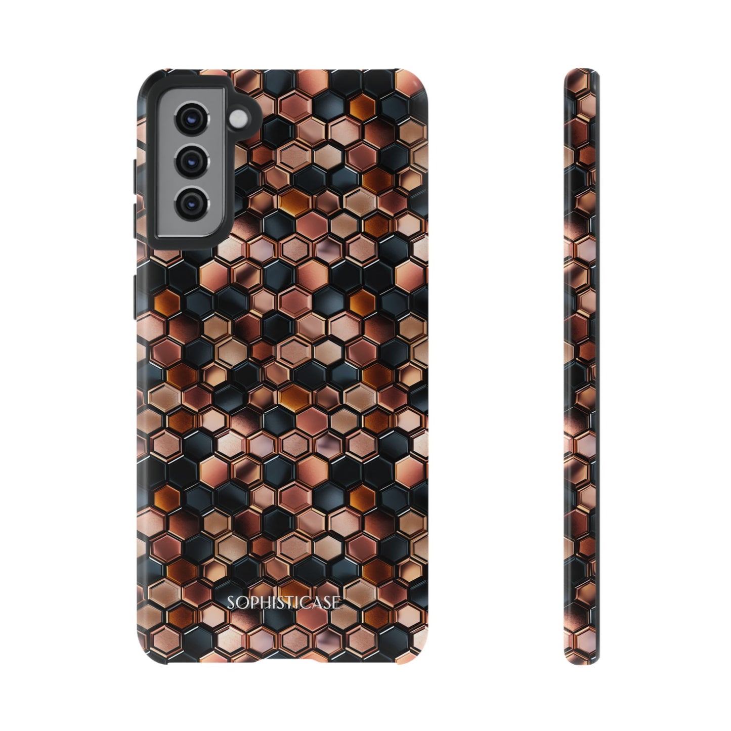Rose' Runway in Honeycomb Mosaic - Tough Phone Case