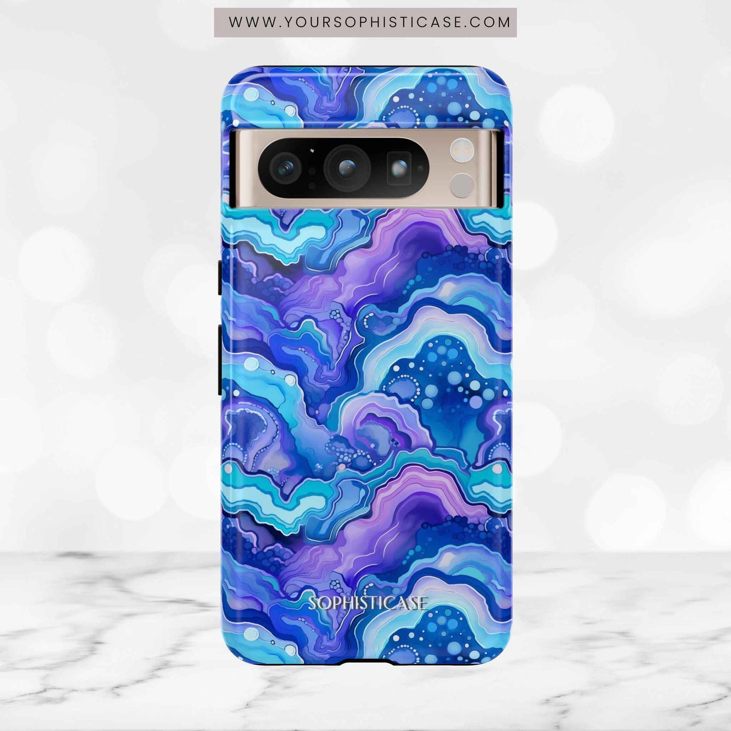 Nightstone in Lapis Wave - Tough Phone Case
