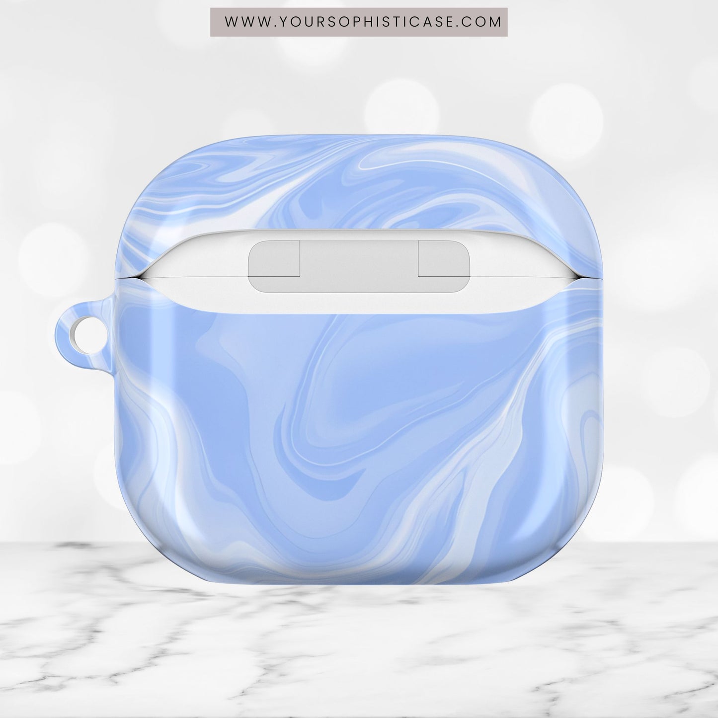 AirPod Cases - Liquid Dreams in Smoke Blue