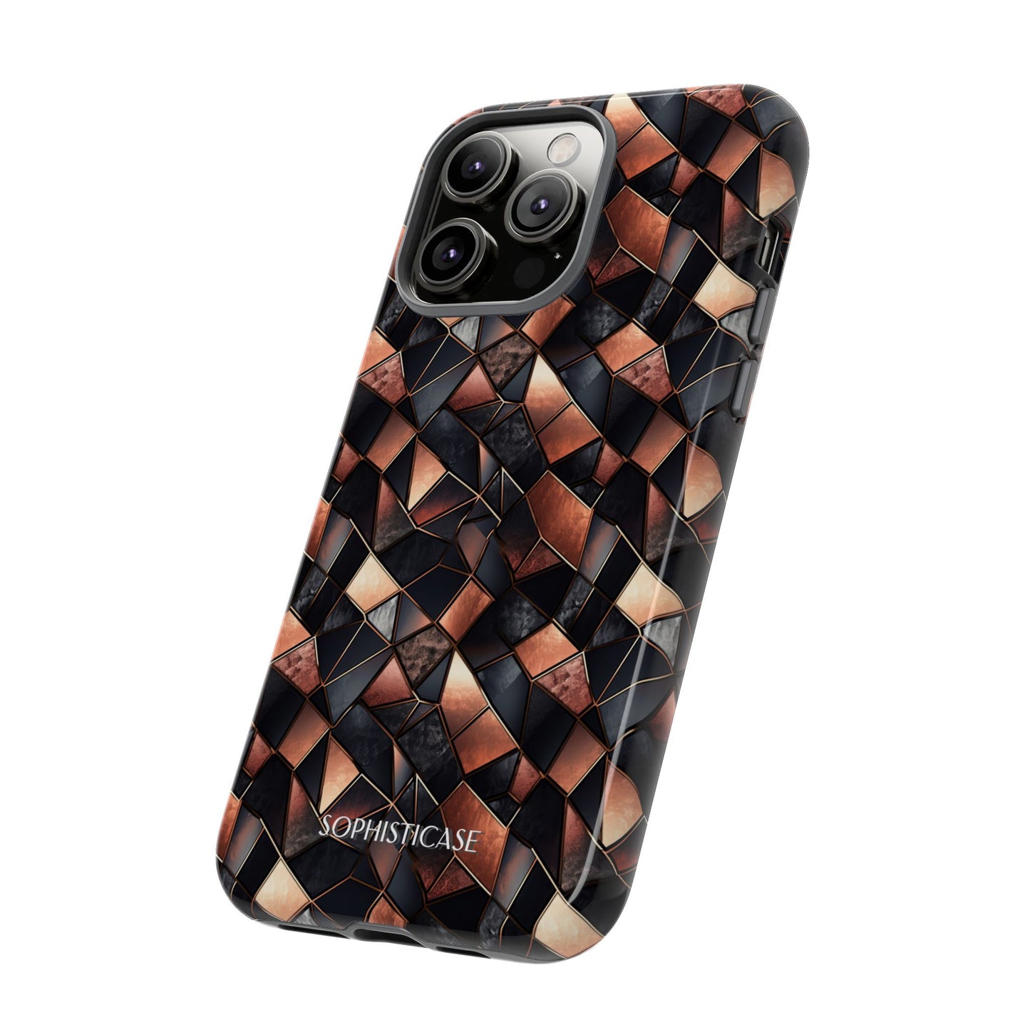 Rose' Runway in Noir Mosaic - Tough Phone Case