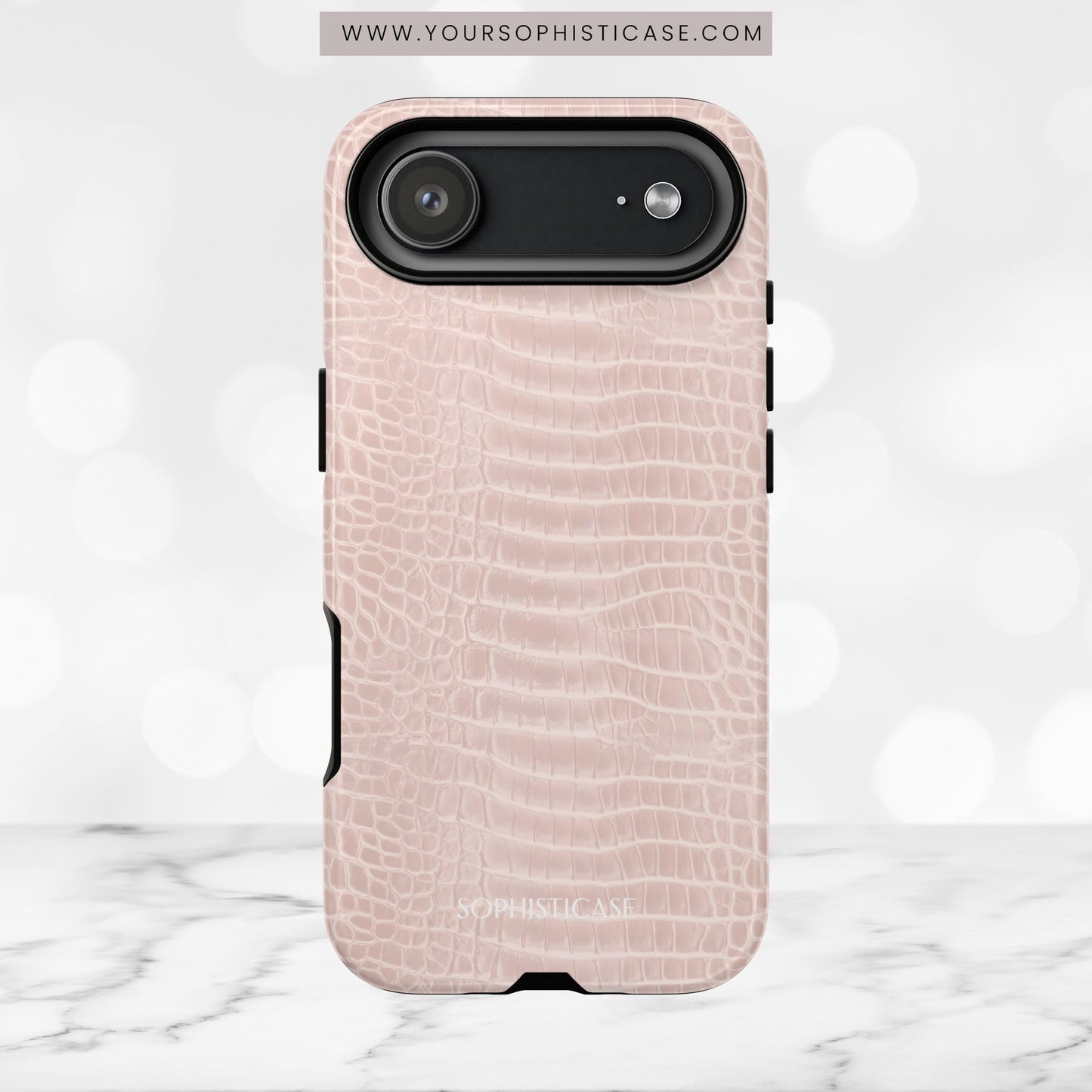 Luxe Leather in Neutral Beige - iPhone Case