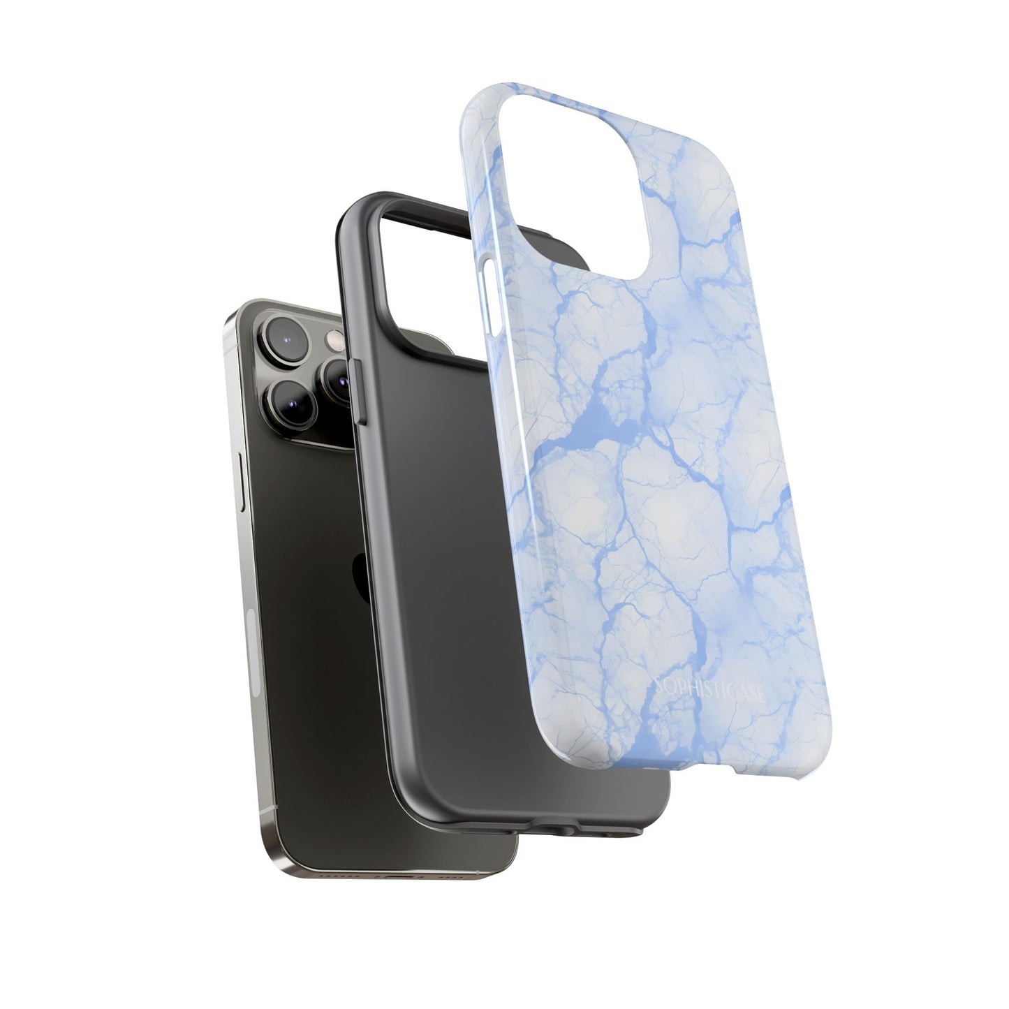 Marble Opulence in Blue - iPhone Case