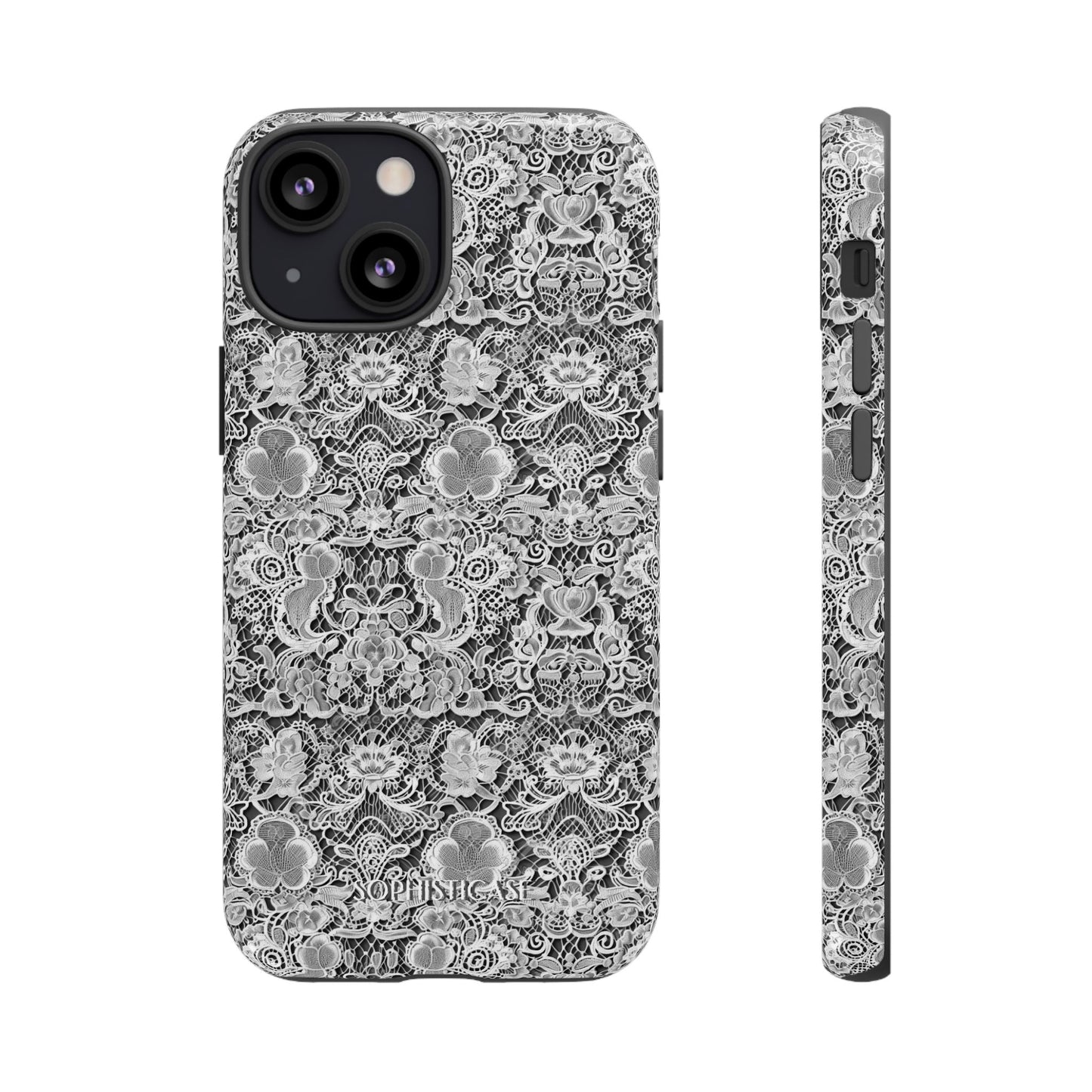 Luxe Lace in Black - iPhone Case