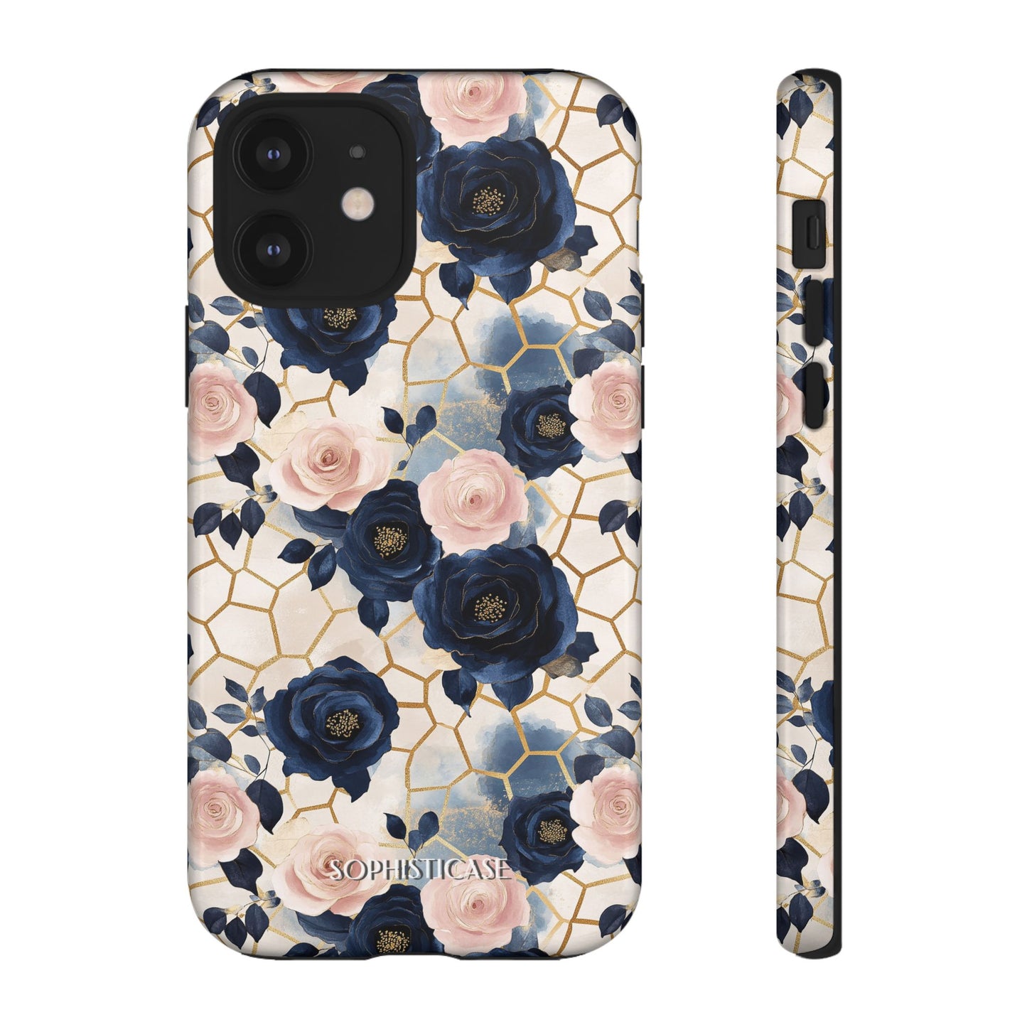 Royal Floral in Navy Hive - Tough Phone Case