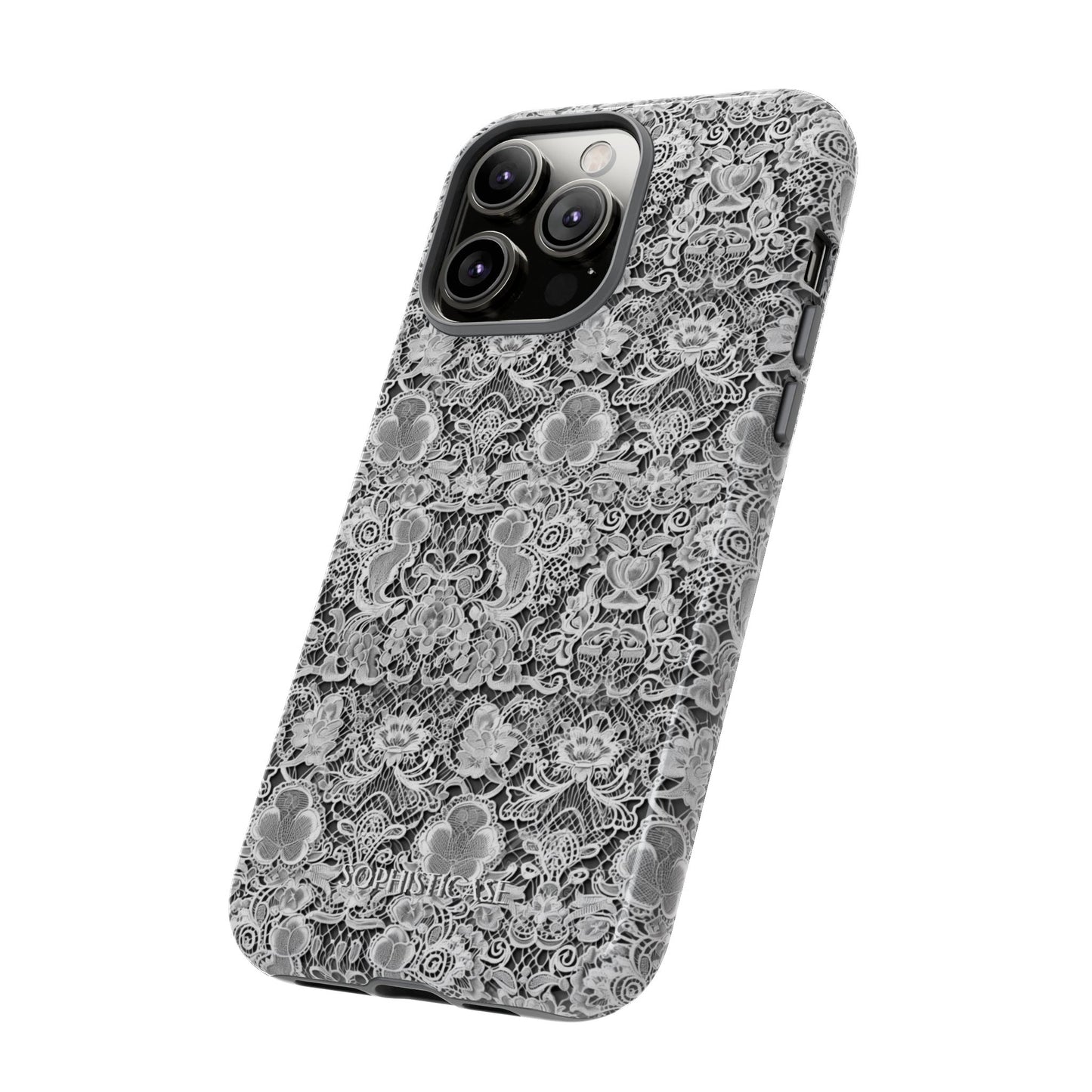 Luxe Lace in Black - iPhone Case