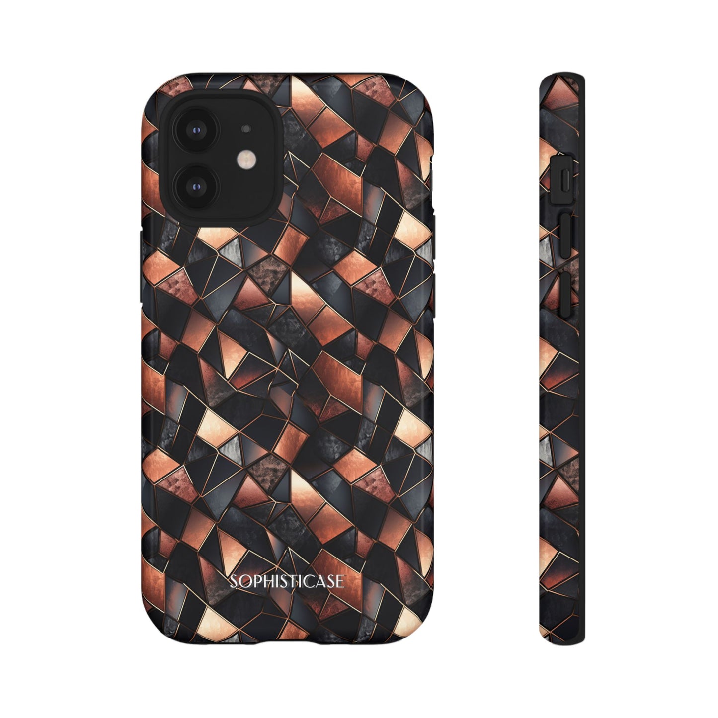 Rose' Runway in Noir Mosaic - Tough Phone Case