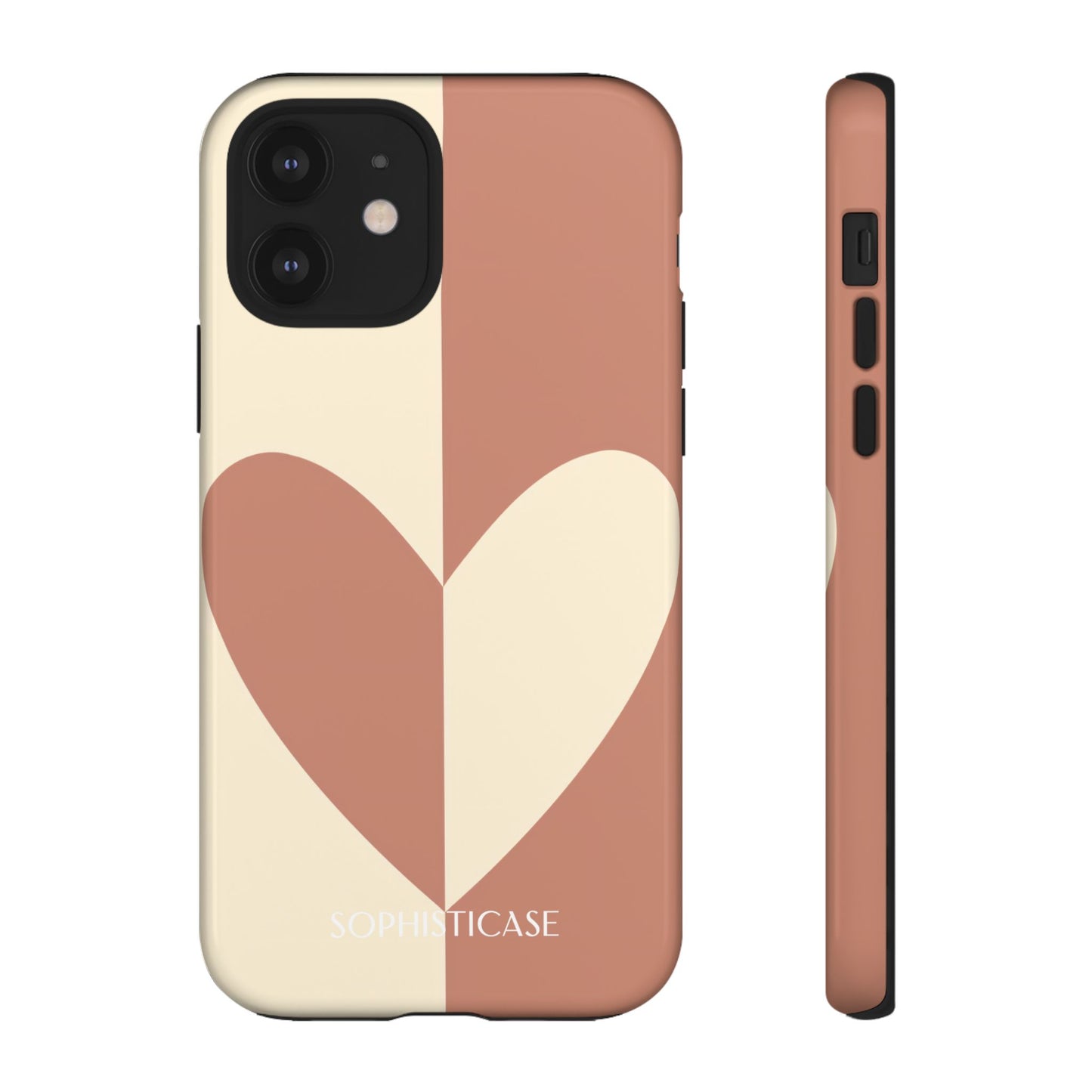 Be Mine in Brown and Cream - iPhone Case