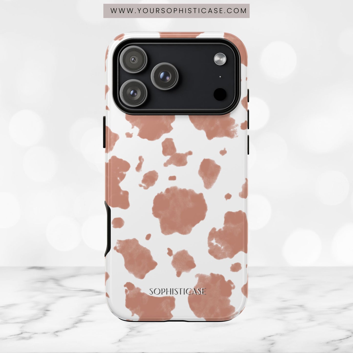 Holy Cow in Light Brown - iPhone Case