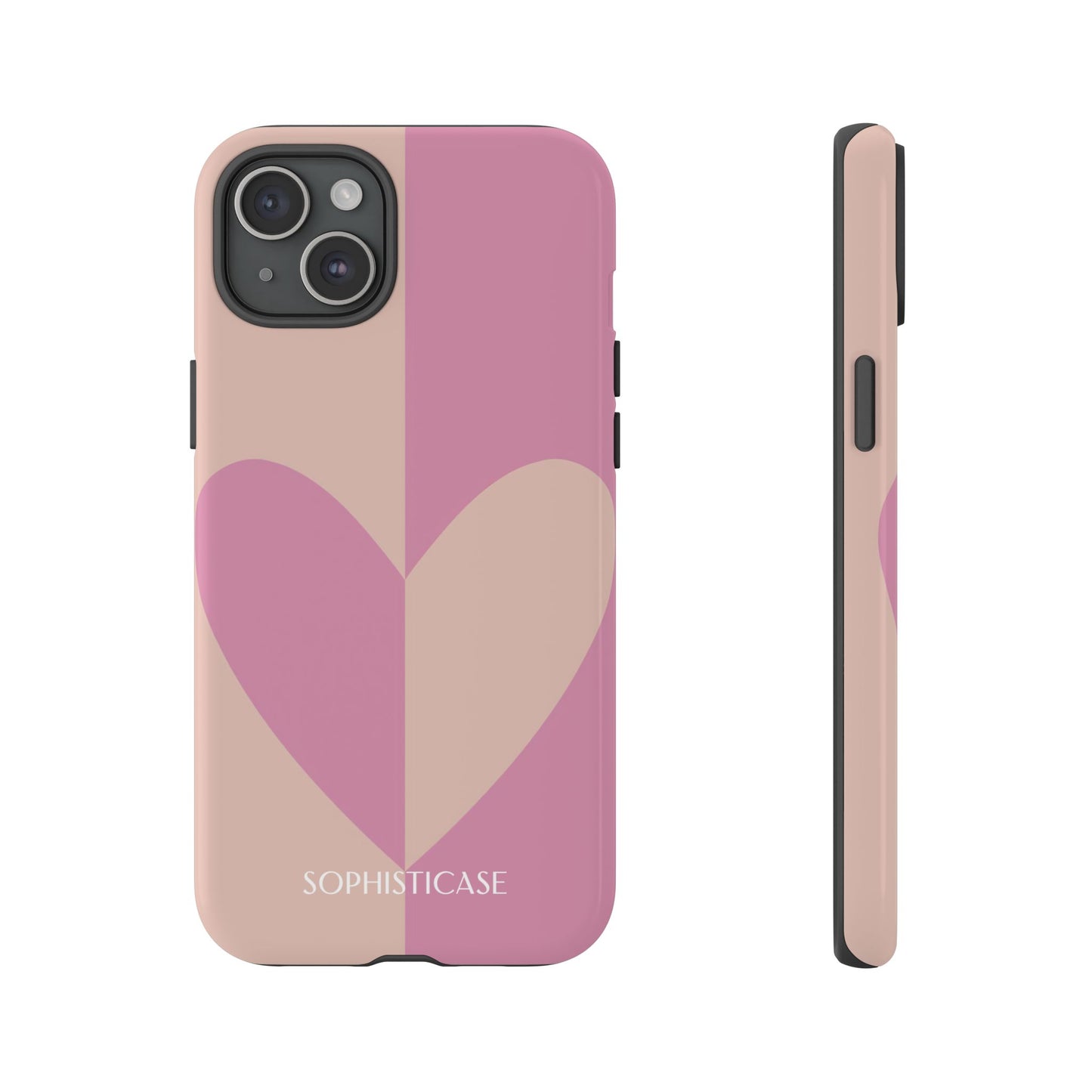 Be Mine in Pink and Brown - iPhone Case