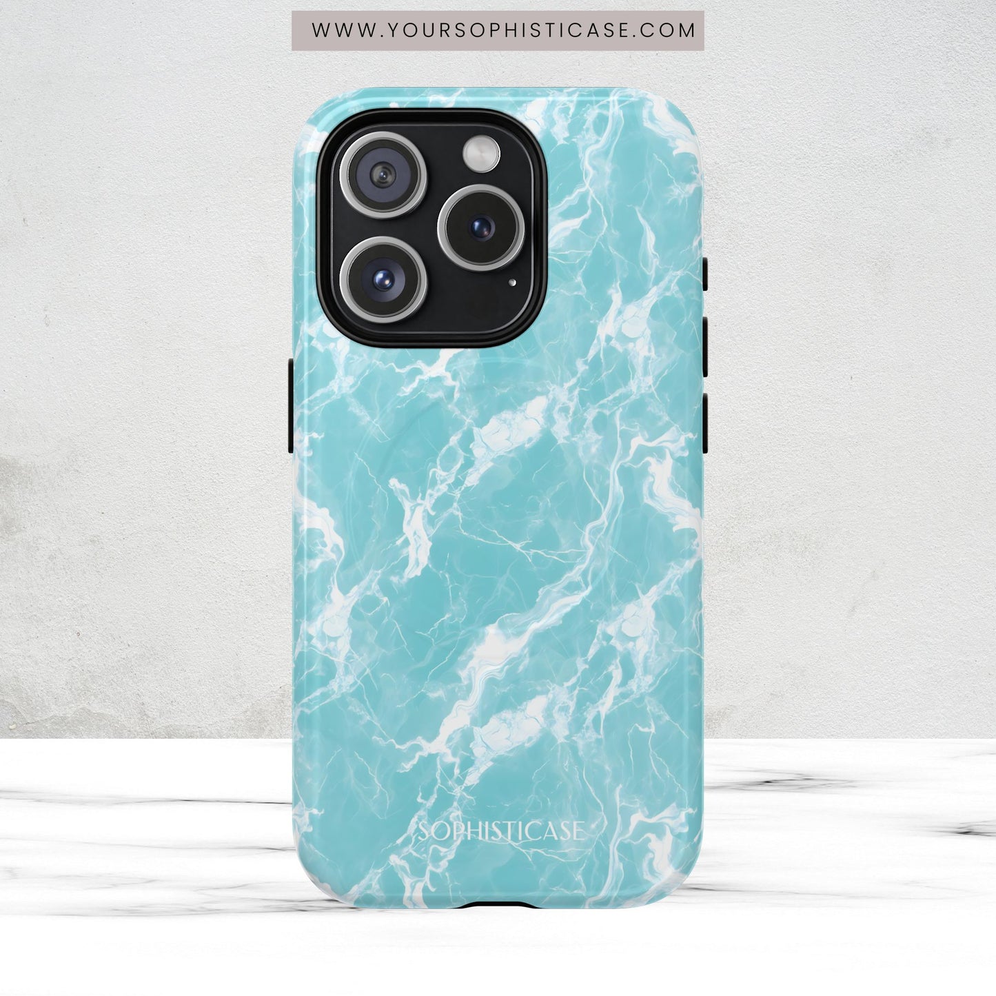 Marble Crush in Aqua - Magsafe Case