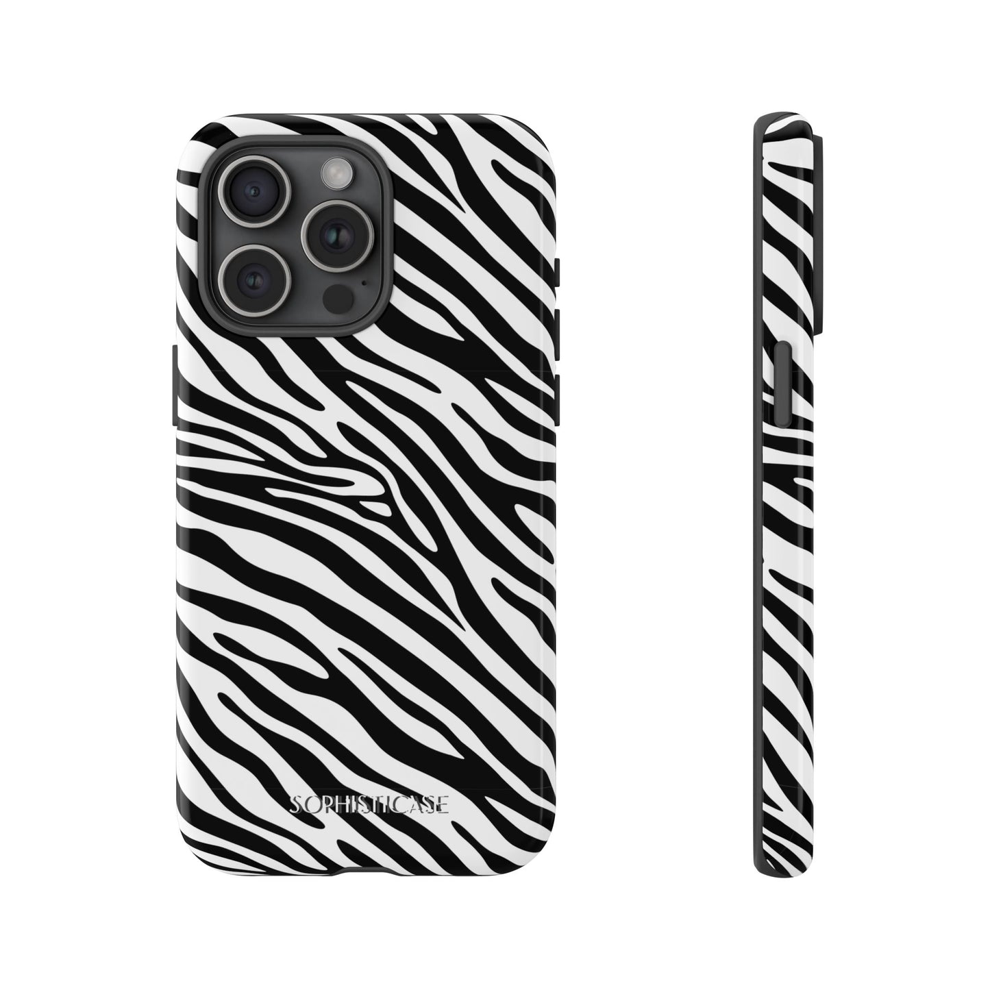 Dark Thoughts in Urban Zebra - Tough Phone Case