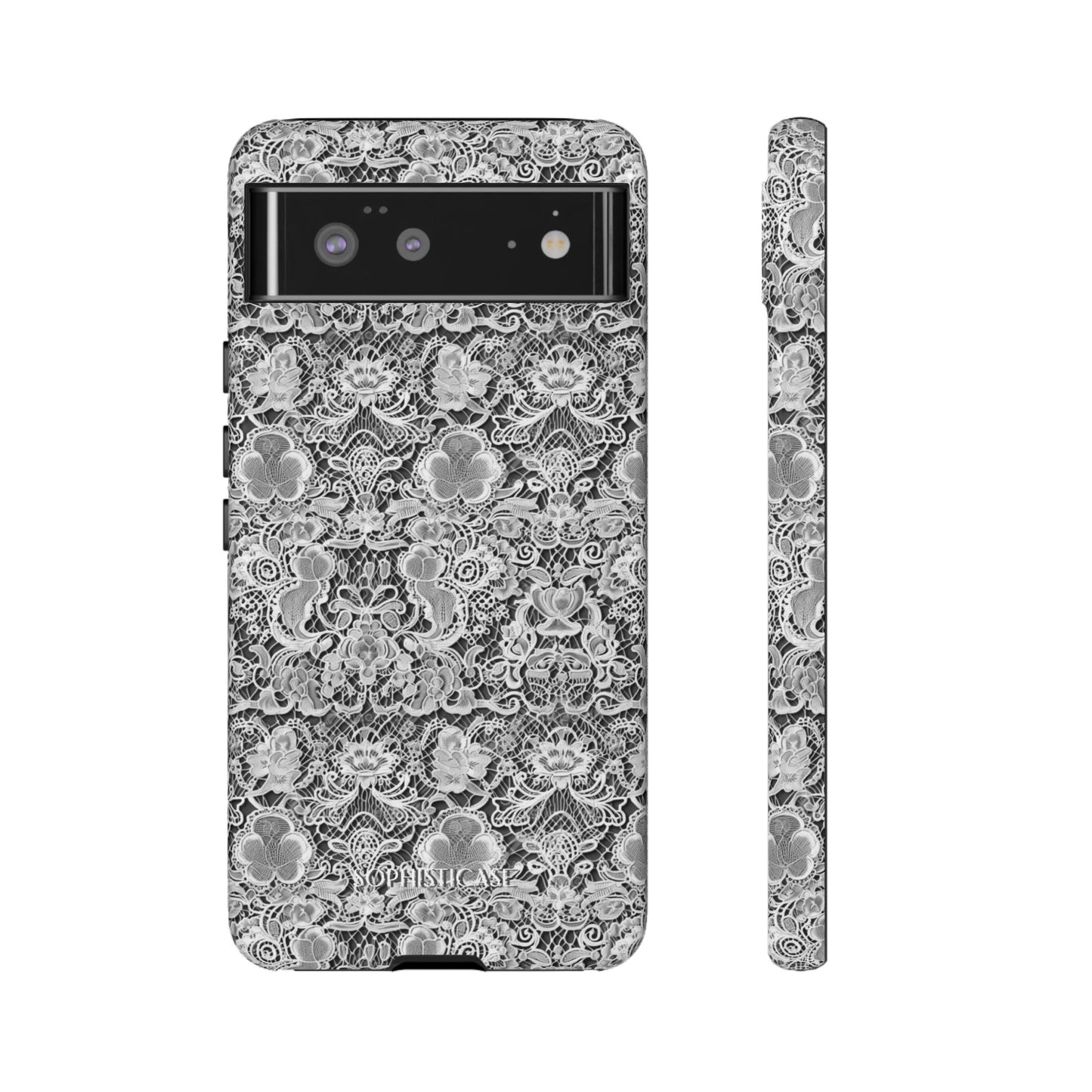 Luxe Lace in Black - Tough Phone Case