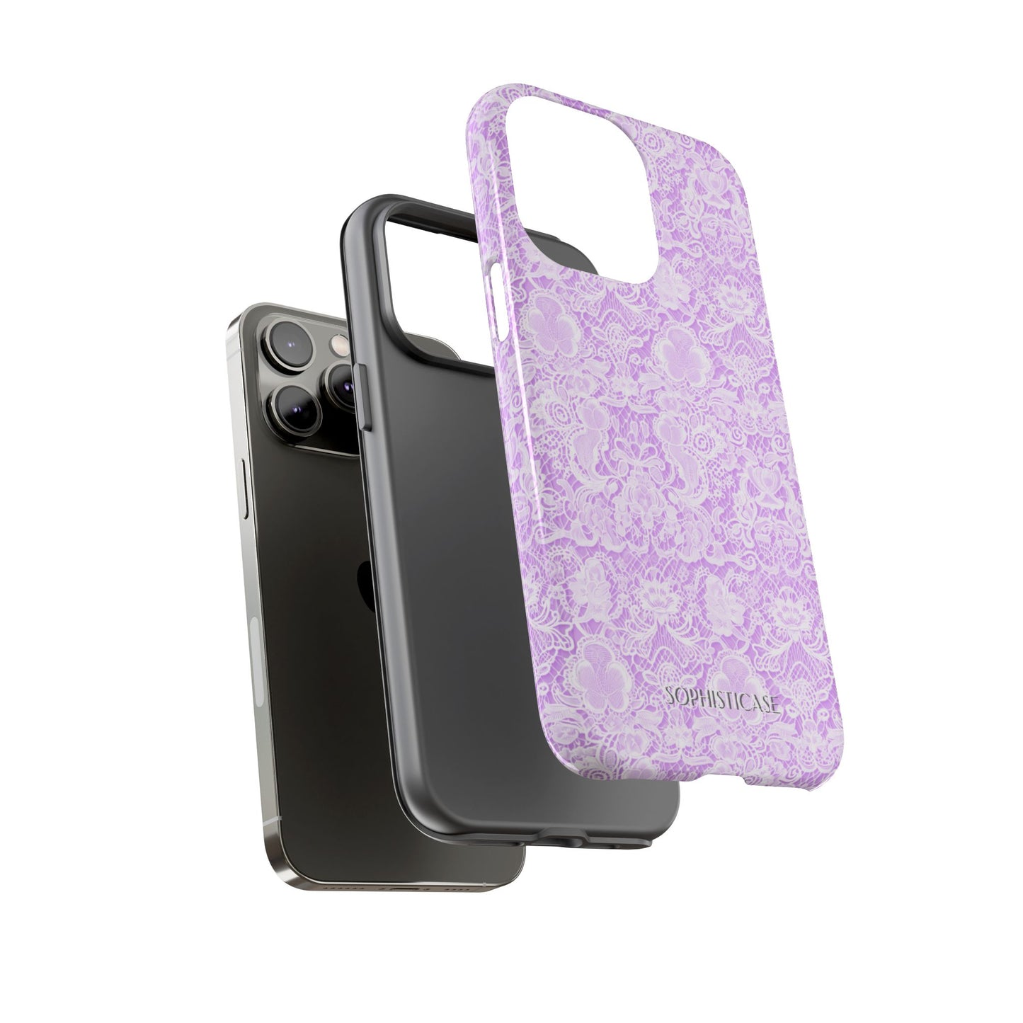 Luxe Lace in Purple - Tough Phone Case