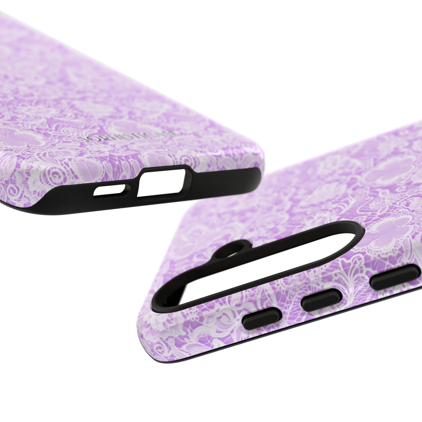 Luxe Lace in Purple - Tough Phone Case