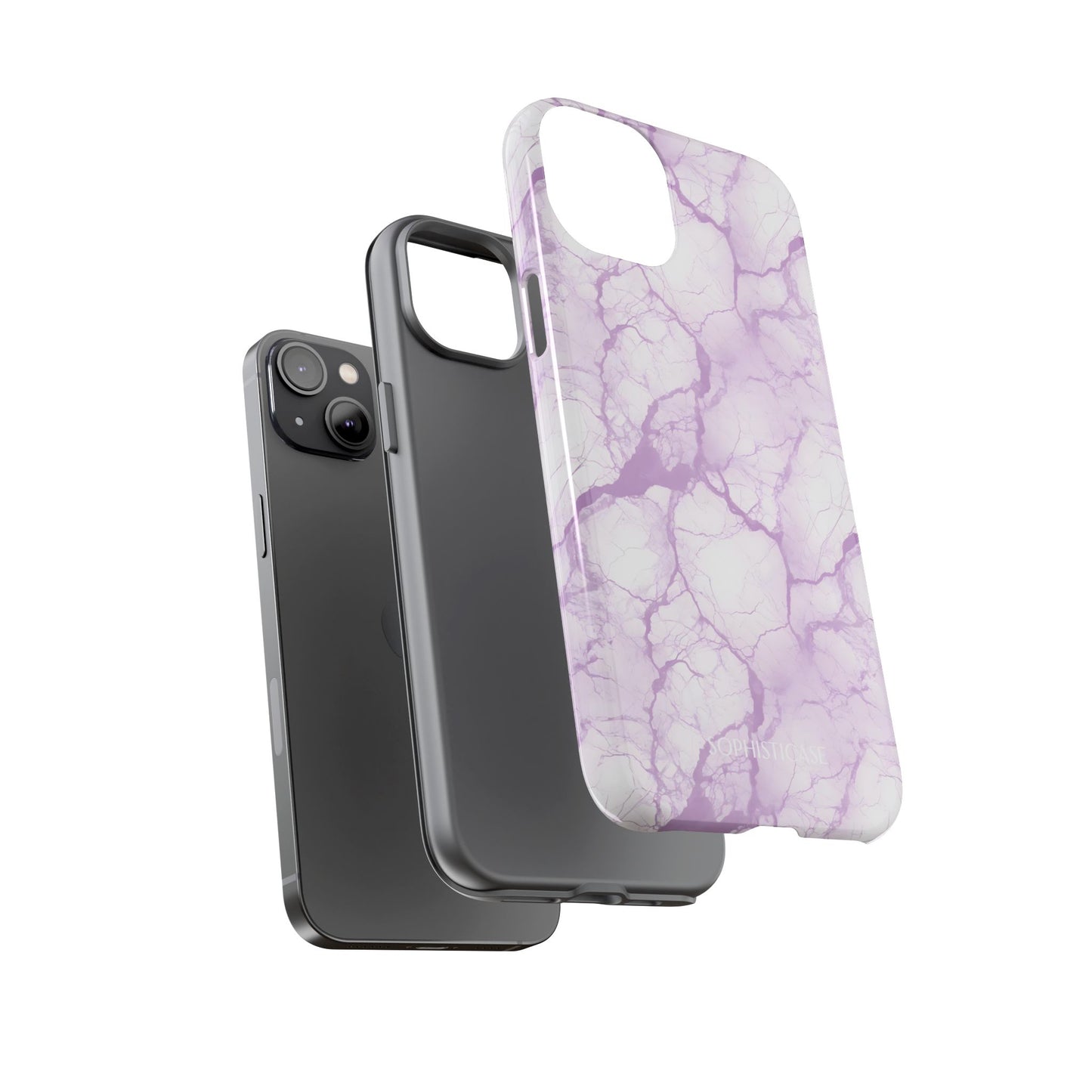 Marble Opulence in Purple - iPhone Case