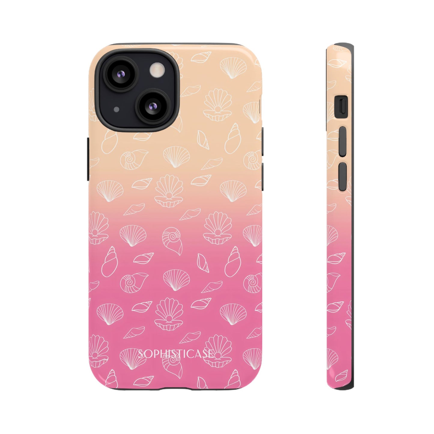 Seashell Society in Sandy Pink Sunset - iPhone Case