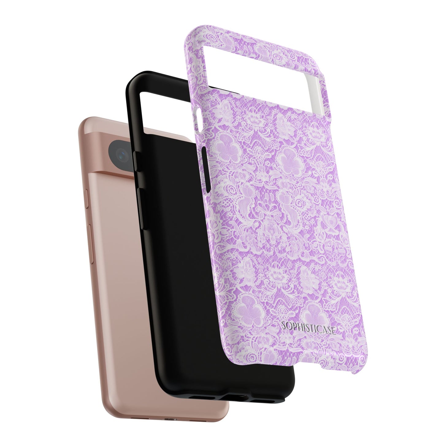 Luxe Lace in Purple - Tough Phone Case