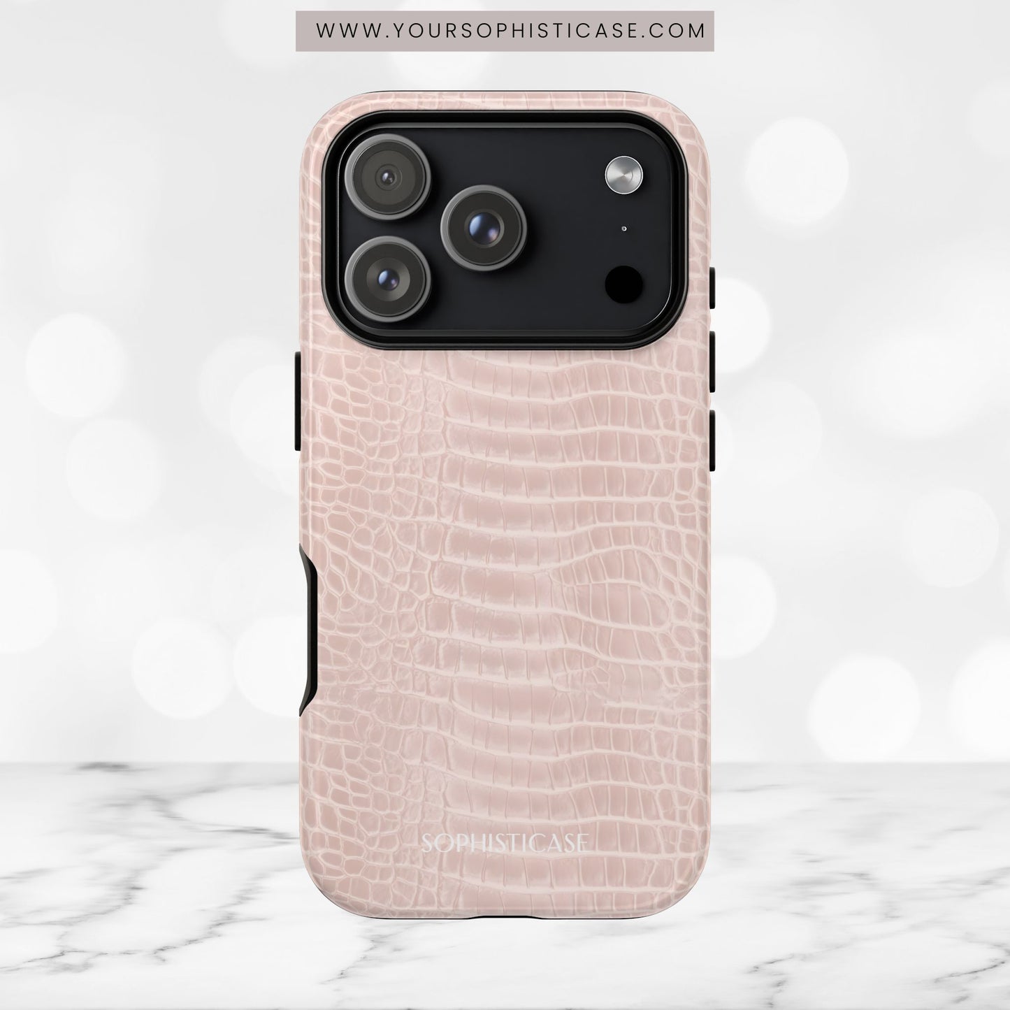 Luxe Leather in Neutral Beige - iPhone Case