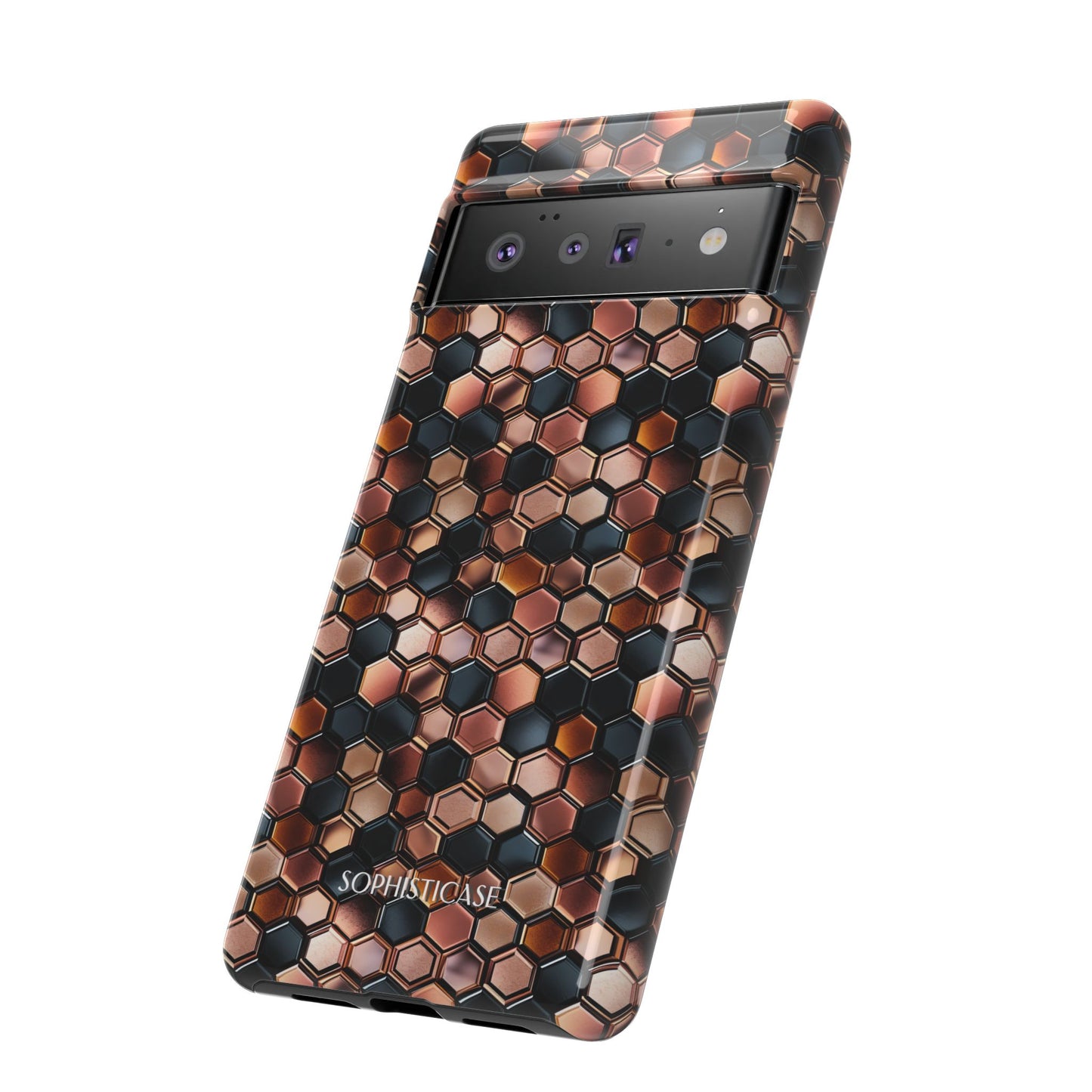 Rose' Runway in Honeycomb Mosaic - Tough Phone Case