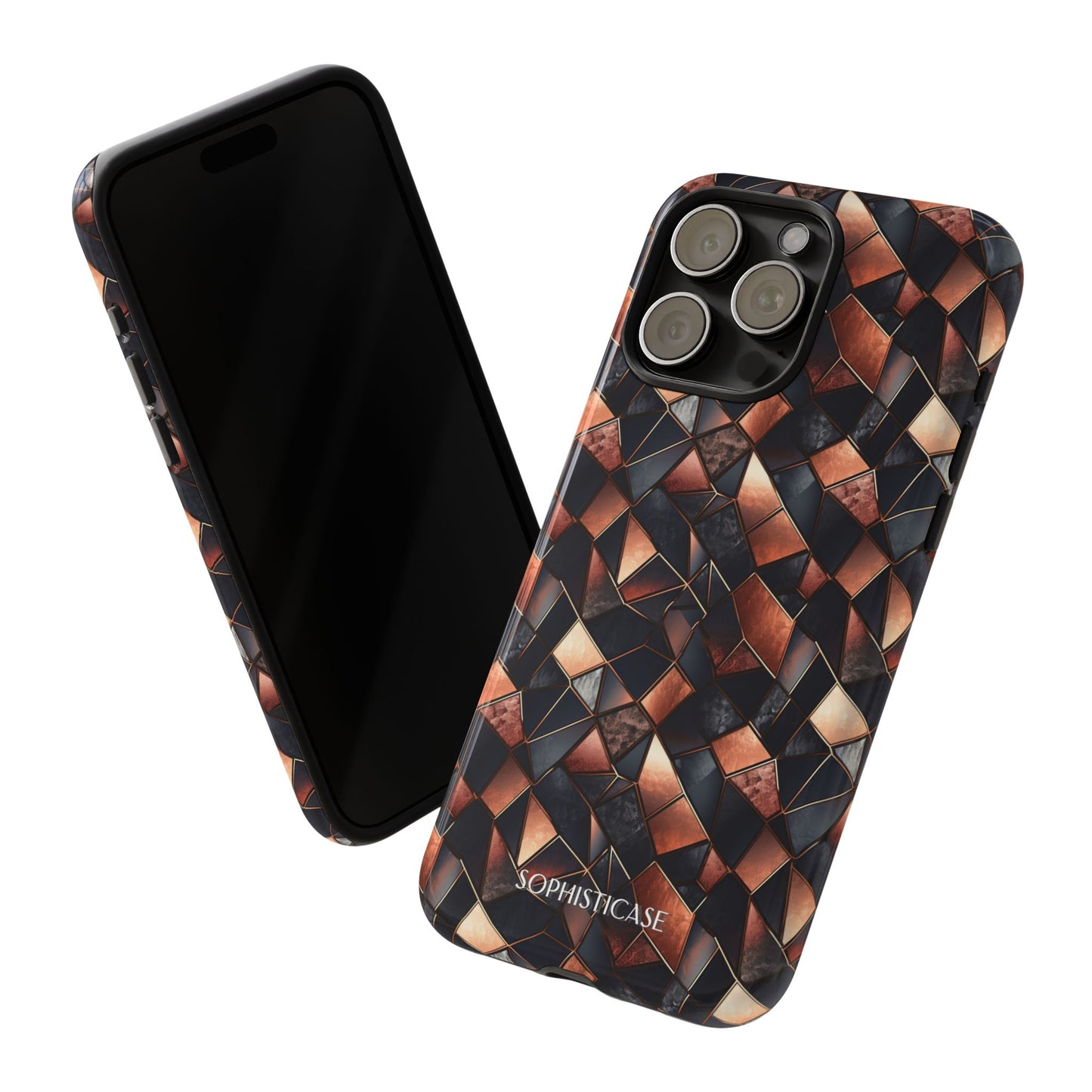 Rose' Runway in Noir Mosaic - Tough Phone Case