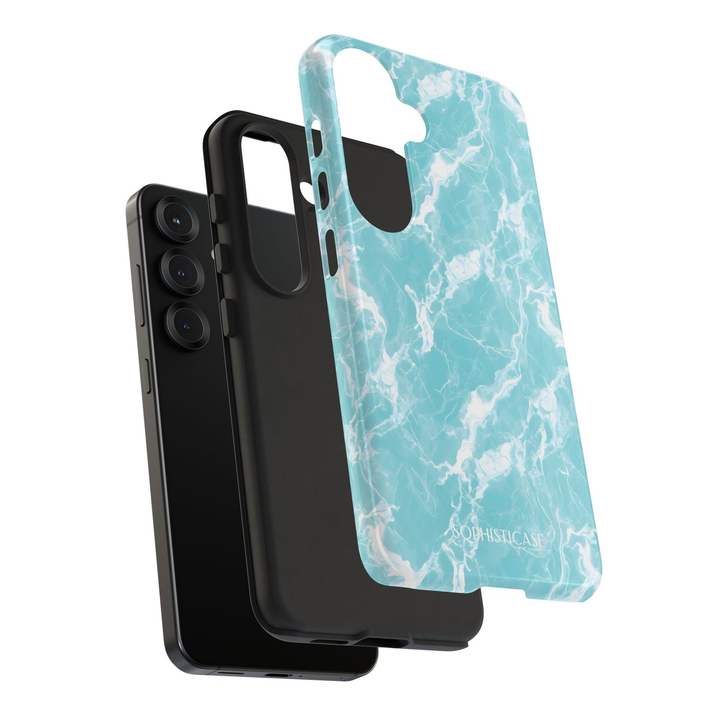 Marble Crush in Aqua - Tough Phone Case