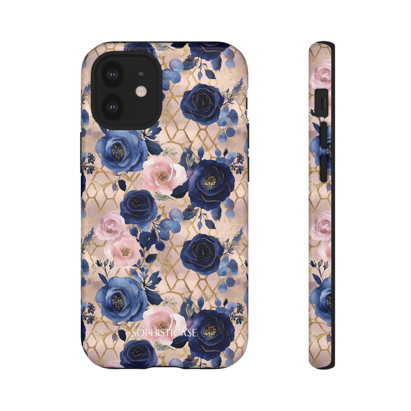 Royal Floral in Navy Blush - Tough Phone Case