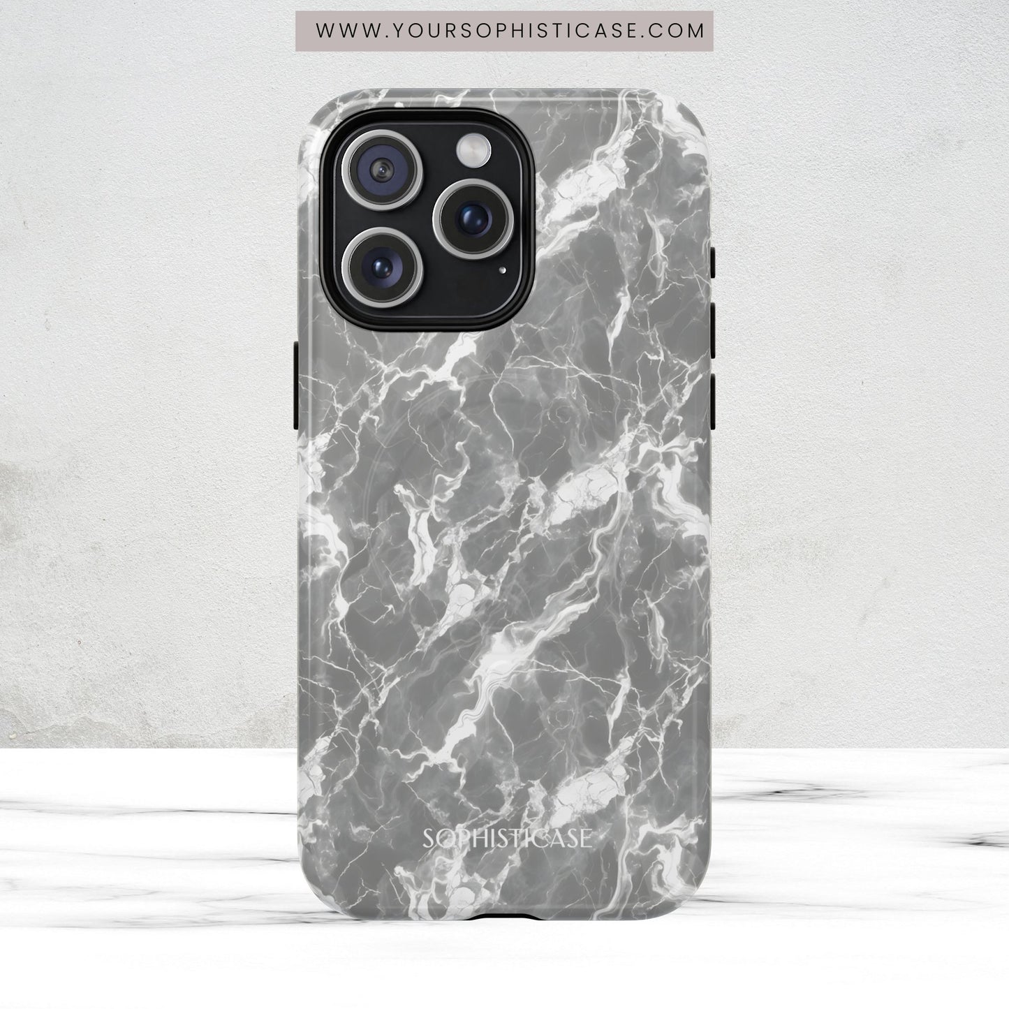 Marble Crush in Grey - Magsafe Case