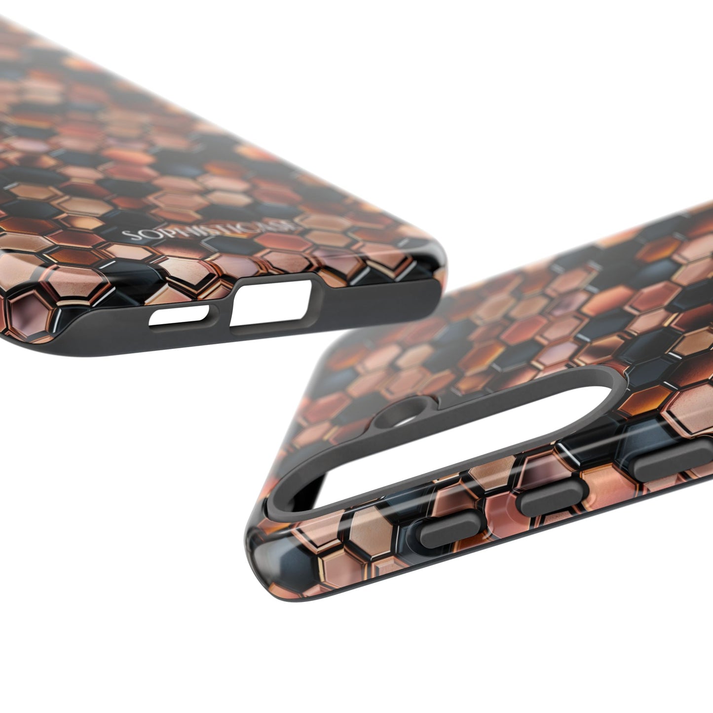 Rose' Runway in Honeycomb Mosaic - Tough Phone Case