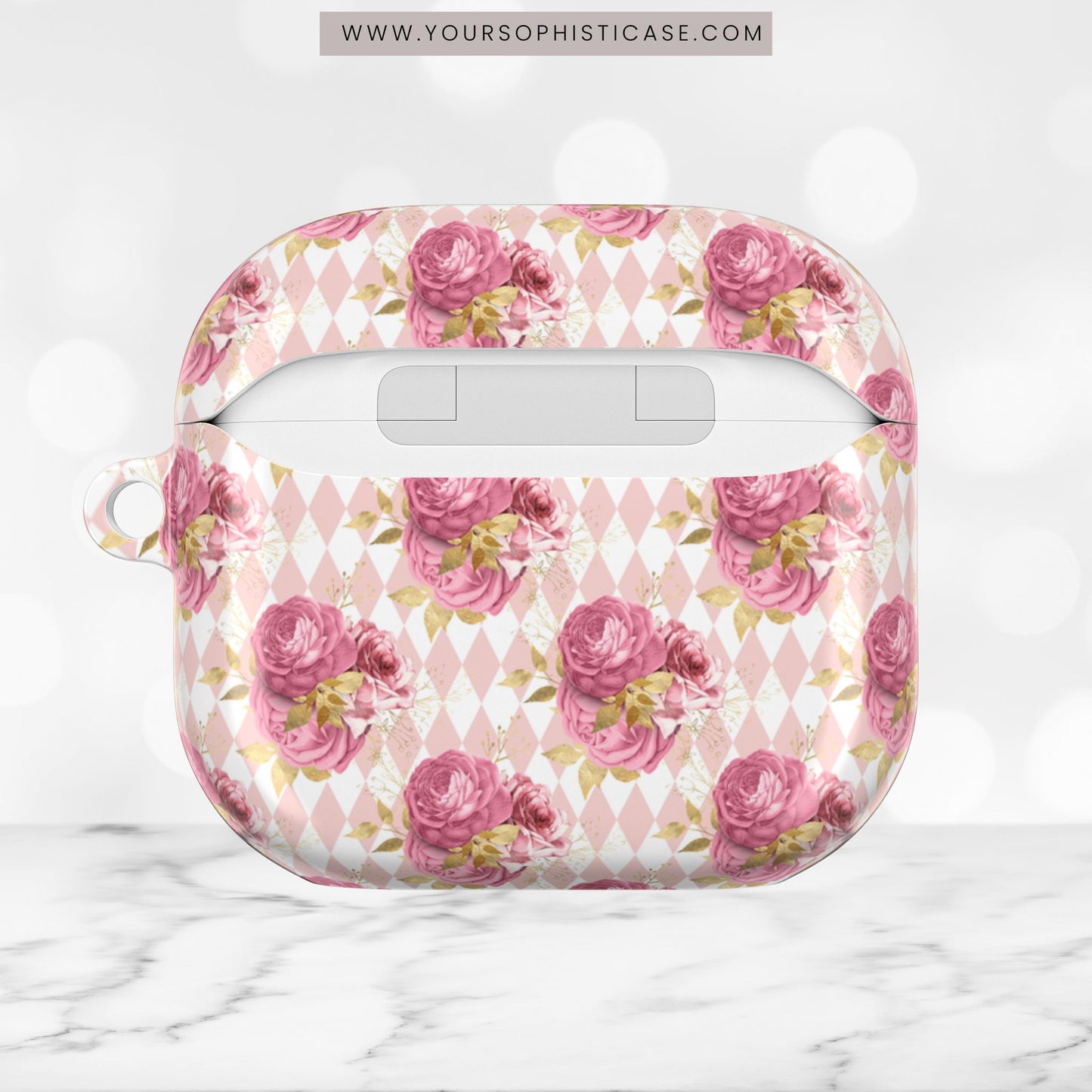 AirPod Cases - Rose Diamond Romance in Sienna