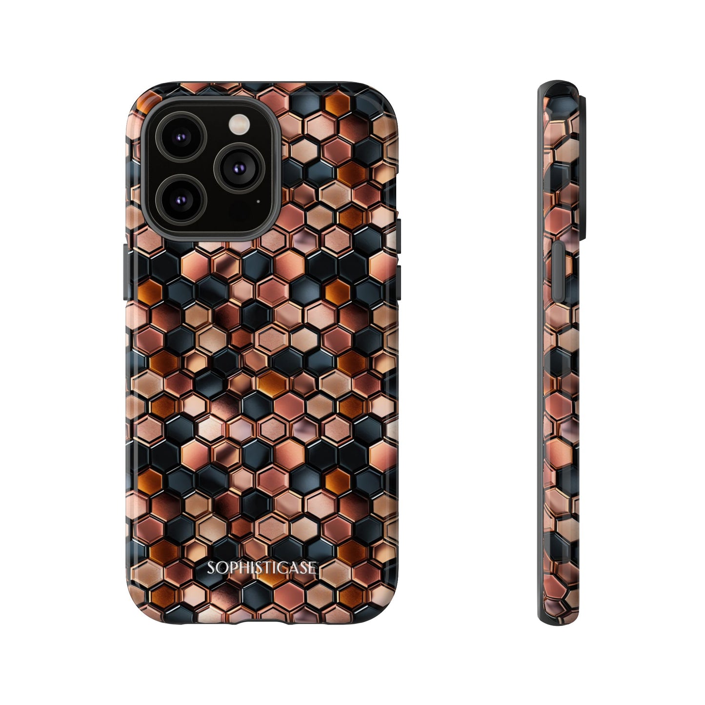 Rose' Runway in Honeycomb Mosaic - Tough Phone Case