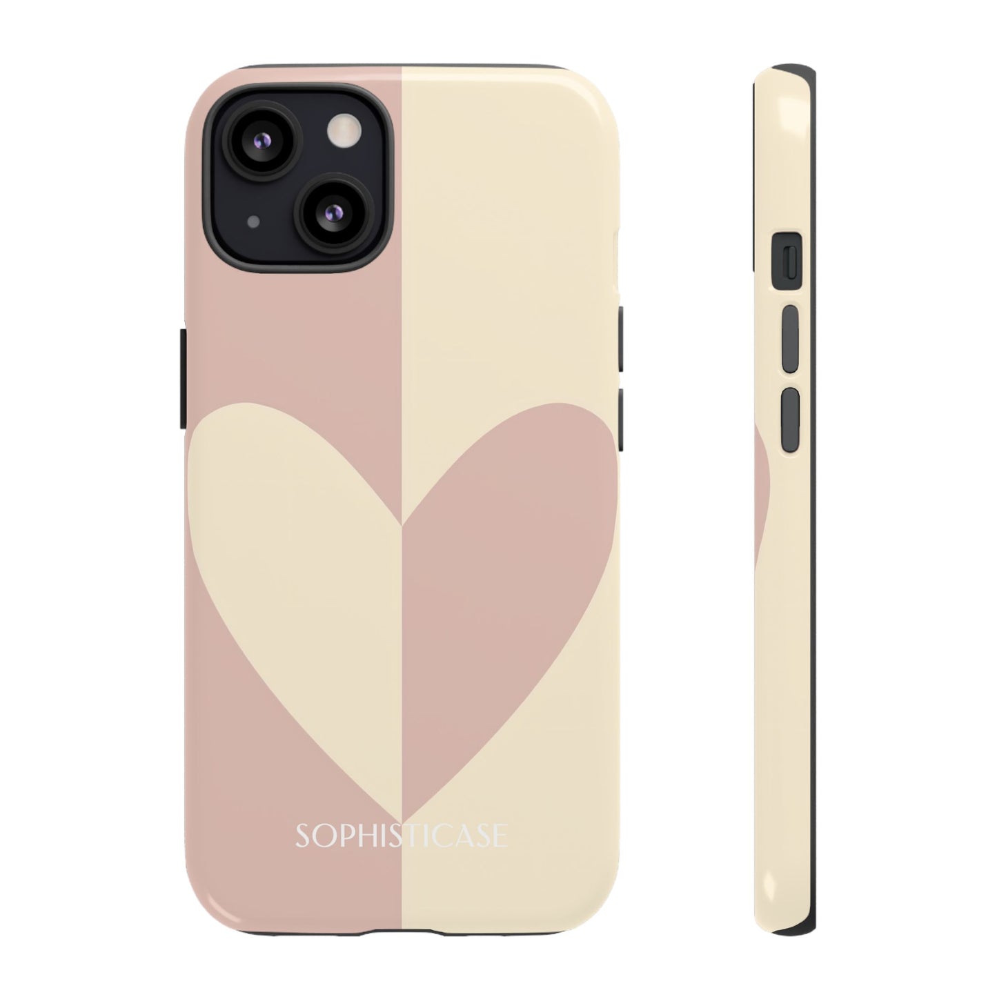 Be Mine in Brown and Beige - iPhone Case