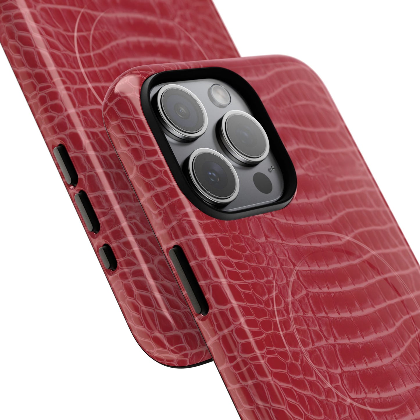Luxe Leather in Cherry Red - Magsafe Case