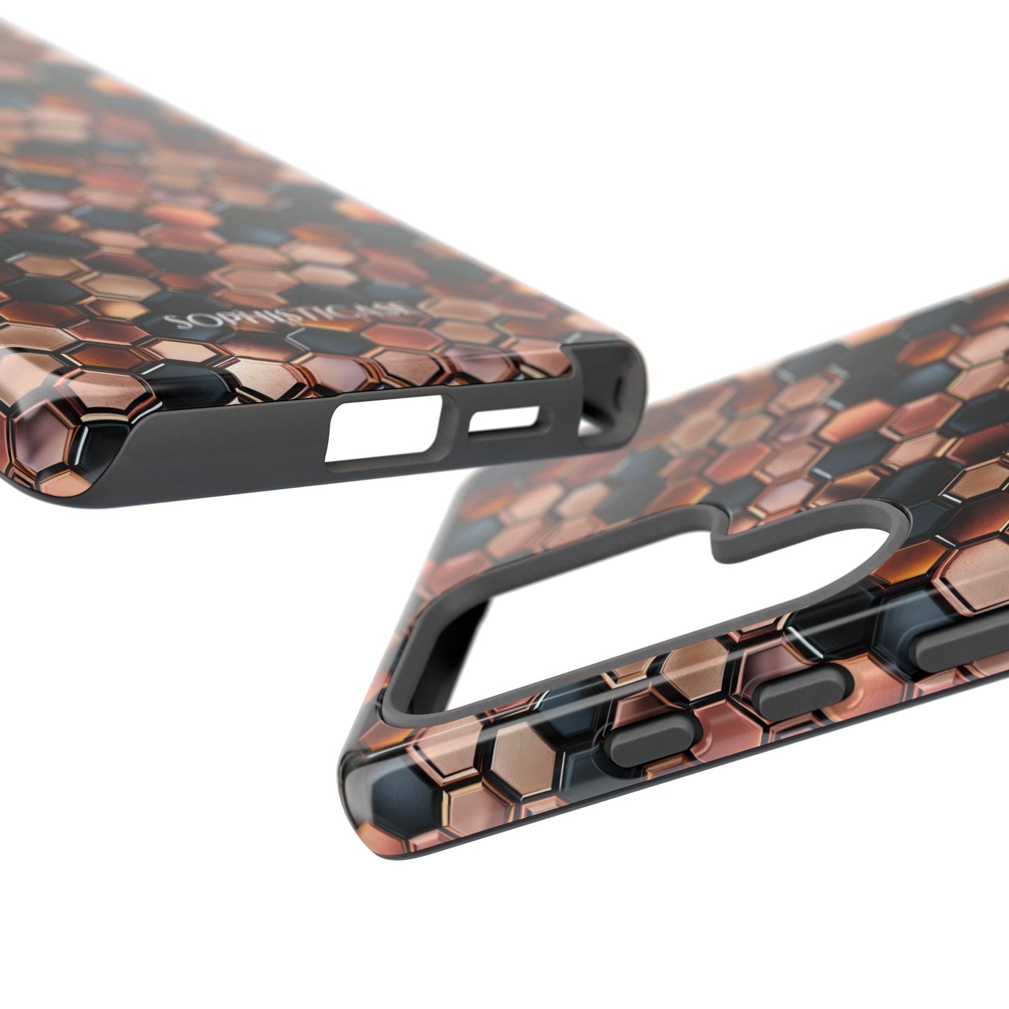 Rose' Runway in Honeycomb Mosaic - Tough Phone Case