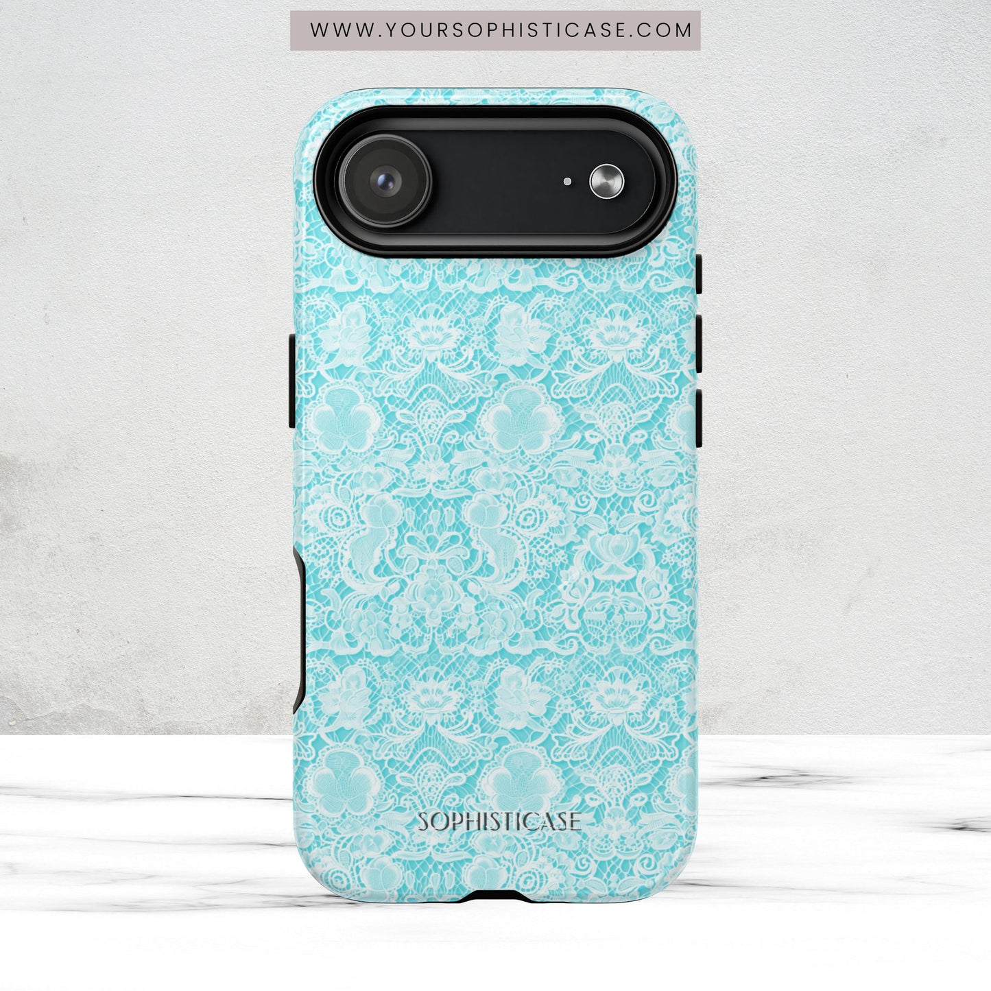 Luxe Lace in Aqua - Magsafe Case