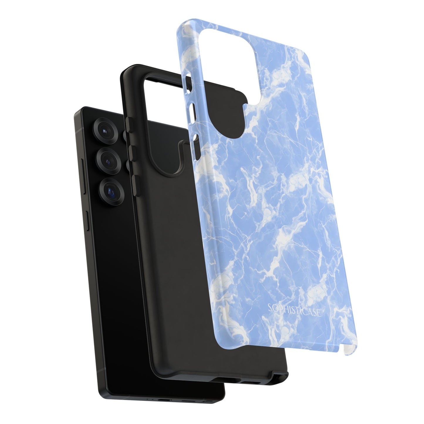 Marble Crush in Blue - Tough Phone Case