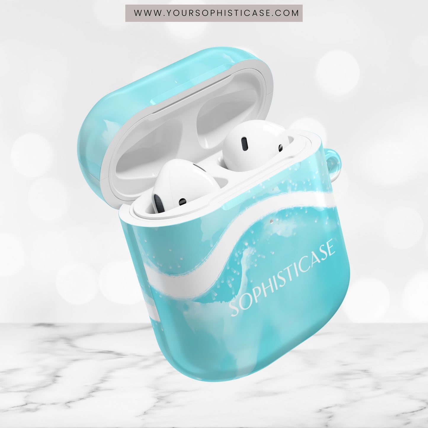 AirPod Cases - Serenity in Aqua
