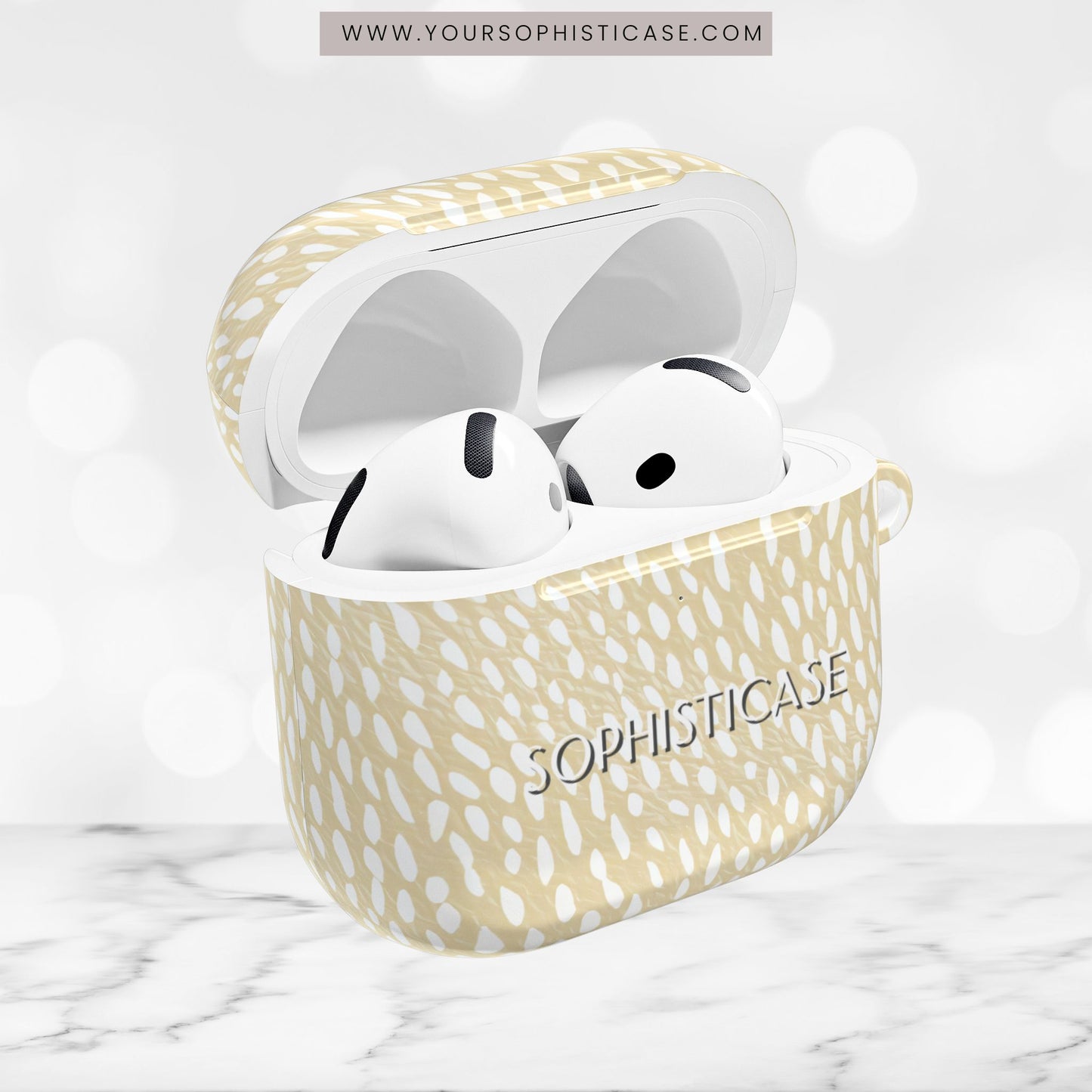 AirPod Cases - Oh Deer! in Neutral Beige