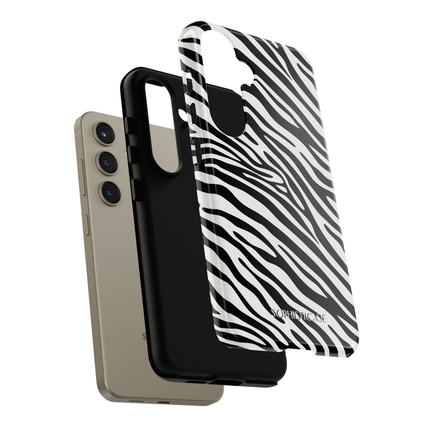 Dark Thoughts in Urban Zebra - Tough Phone Case