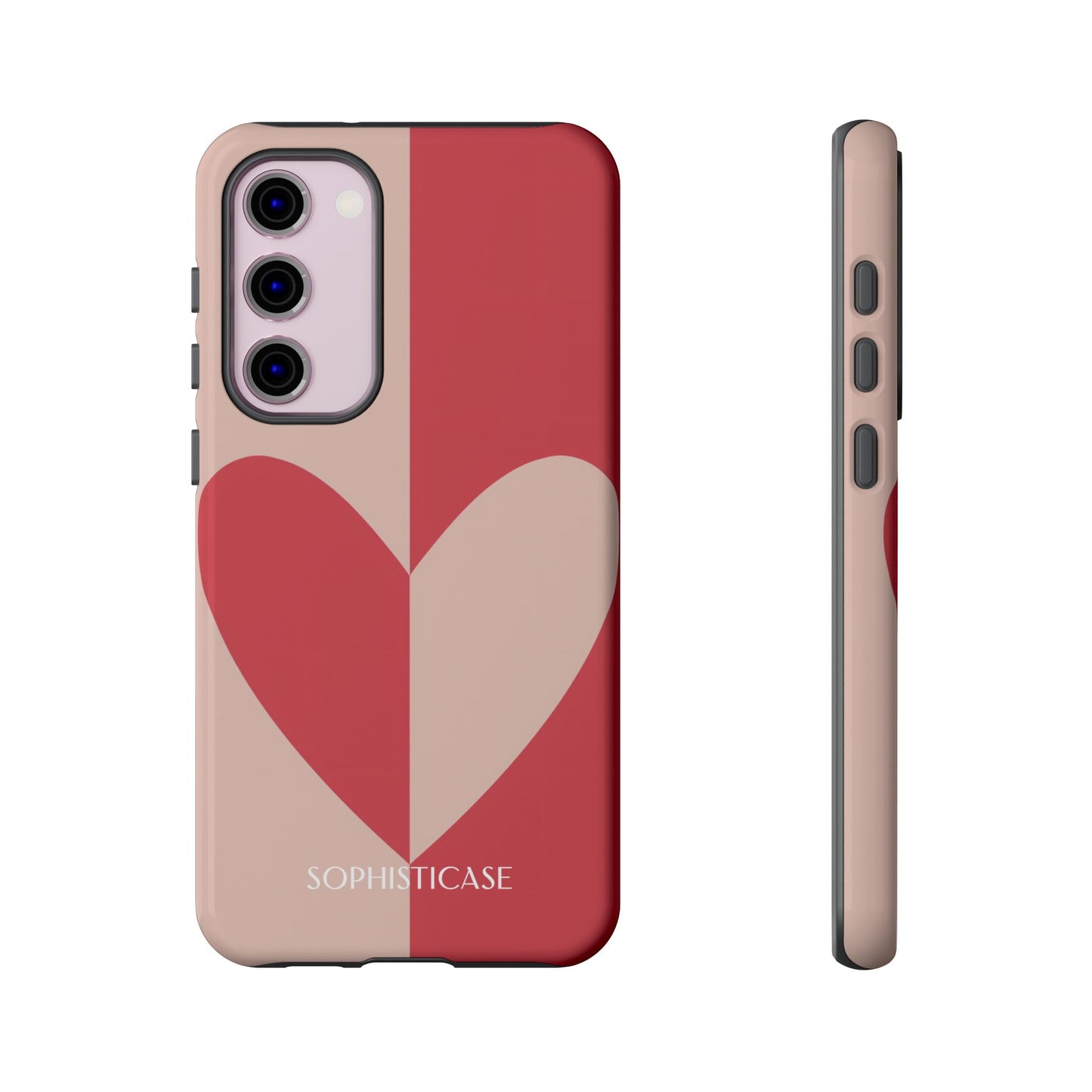 Be Mine in Red and Brown - Protective Phone Case for Samsung Galaxy - Sophisticase