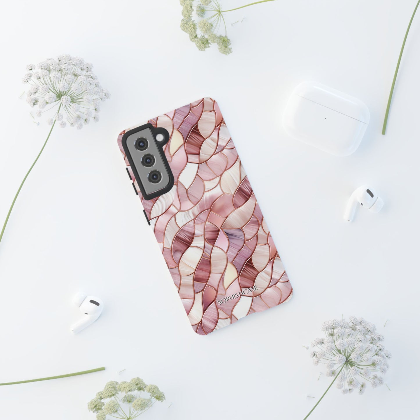 Rose' Runway in Sweet Mosaic - Tough Phone Case