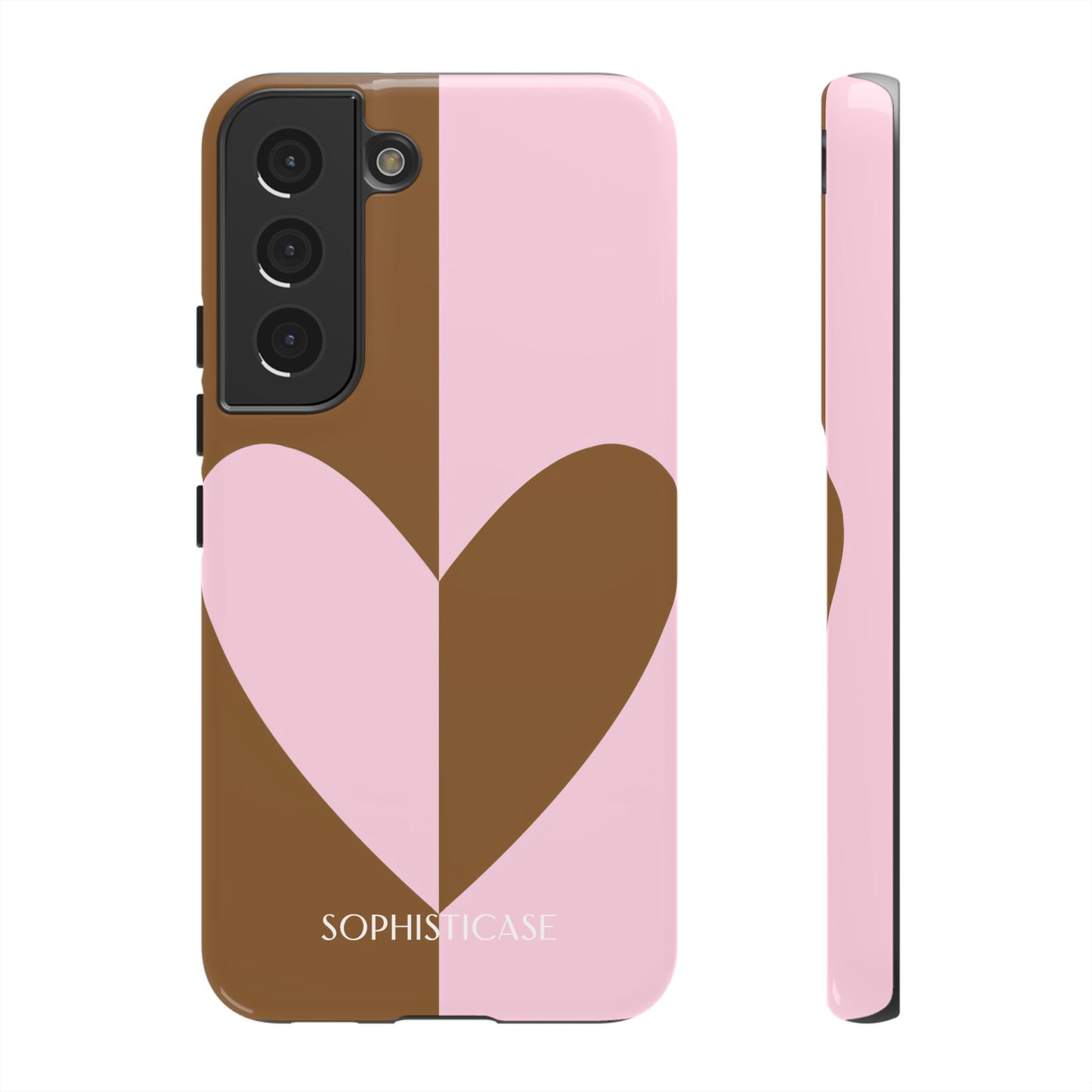 Be Mine in Pink and Brown - Tough Phone Case for Samsung Galaxy - Sophisticase