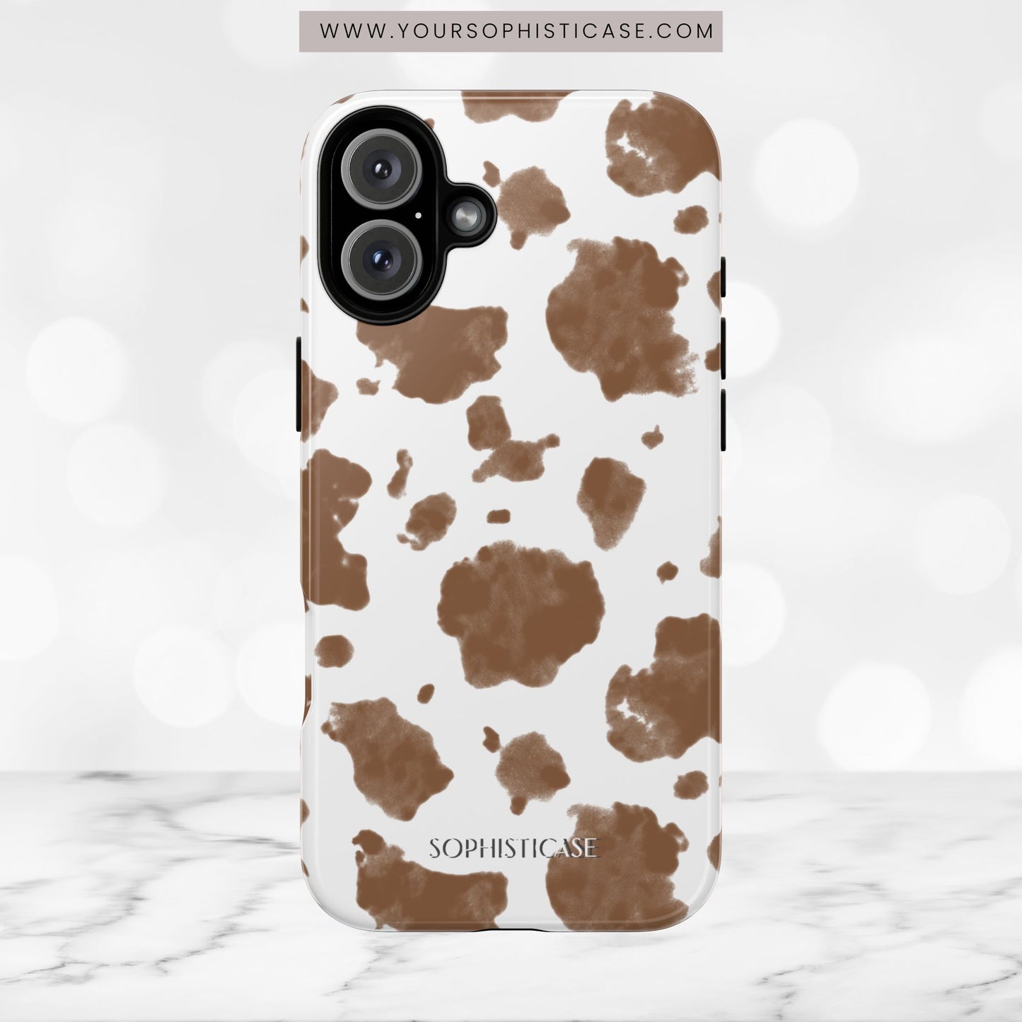 Holy Cow in Brown - iPhone Case