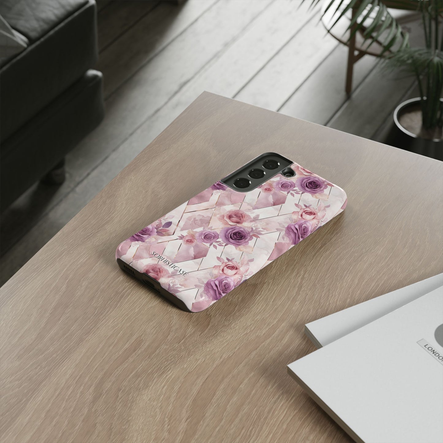 Royal Floral in Mauve Rose - Tough Phone Case