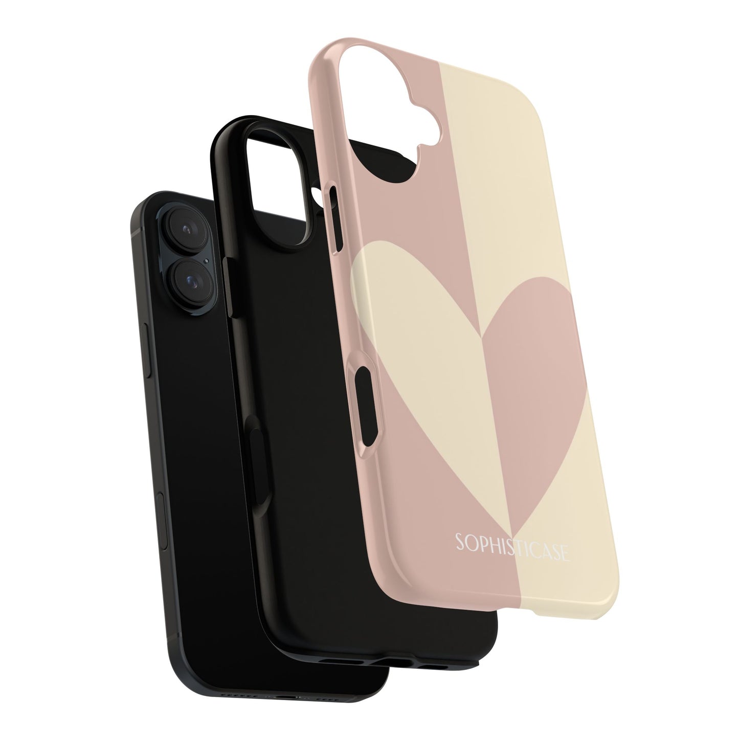 Be Mine in Brown and Beige - iPhone Case